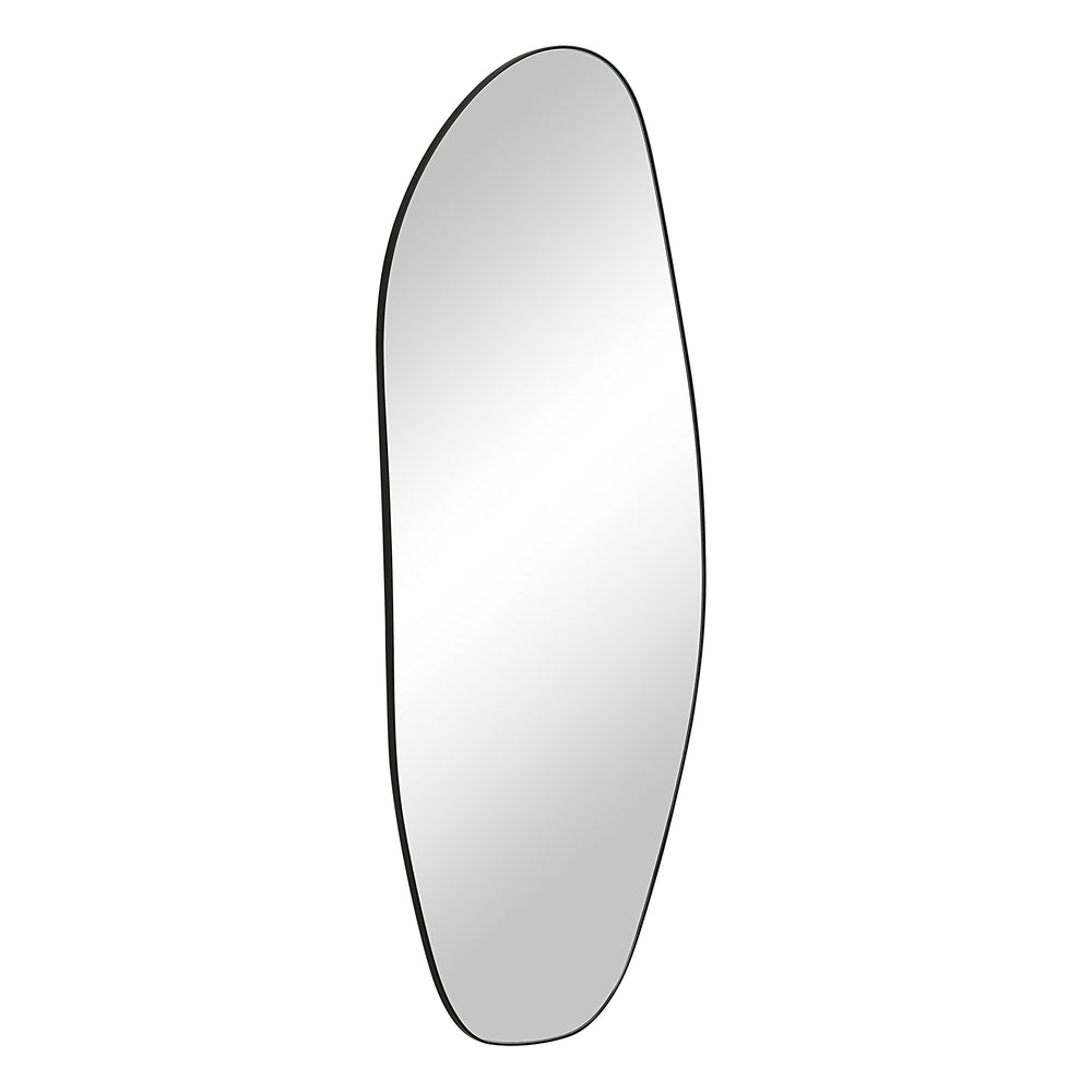 Enina 65" H x 25.5" W Wall Mirror, Black - Angle Image - MT2704