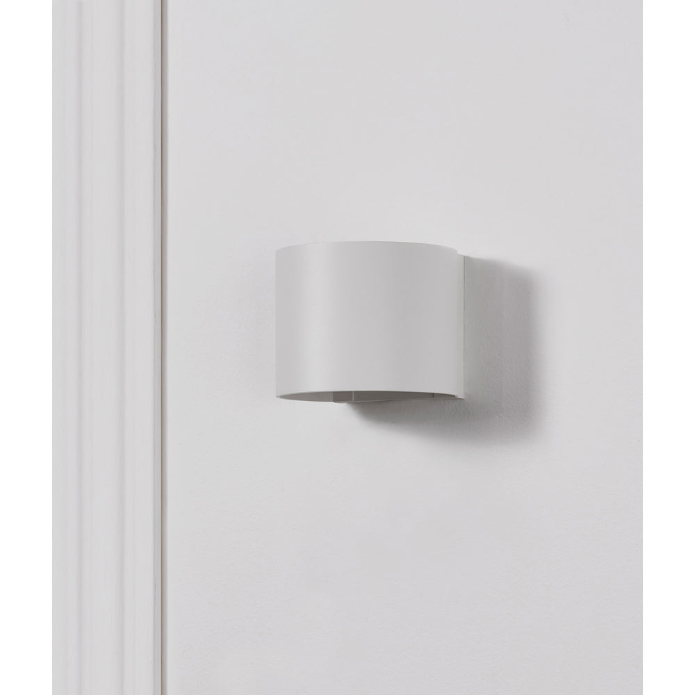 Zak 4.72" Length Wall Sconce, Matte White - Lifestyle Image - WS112