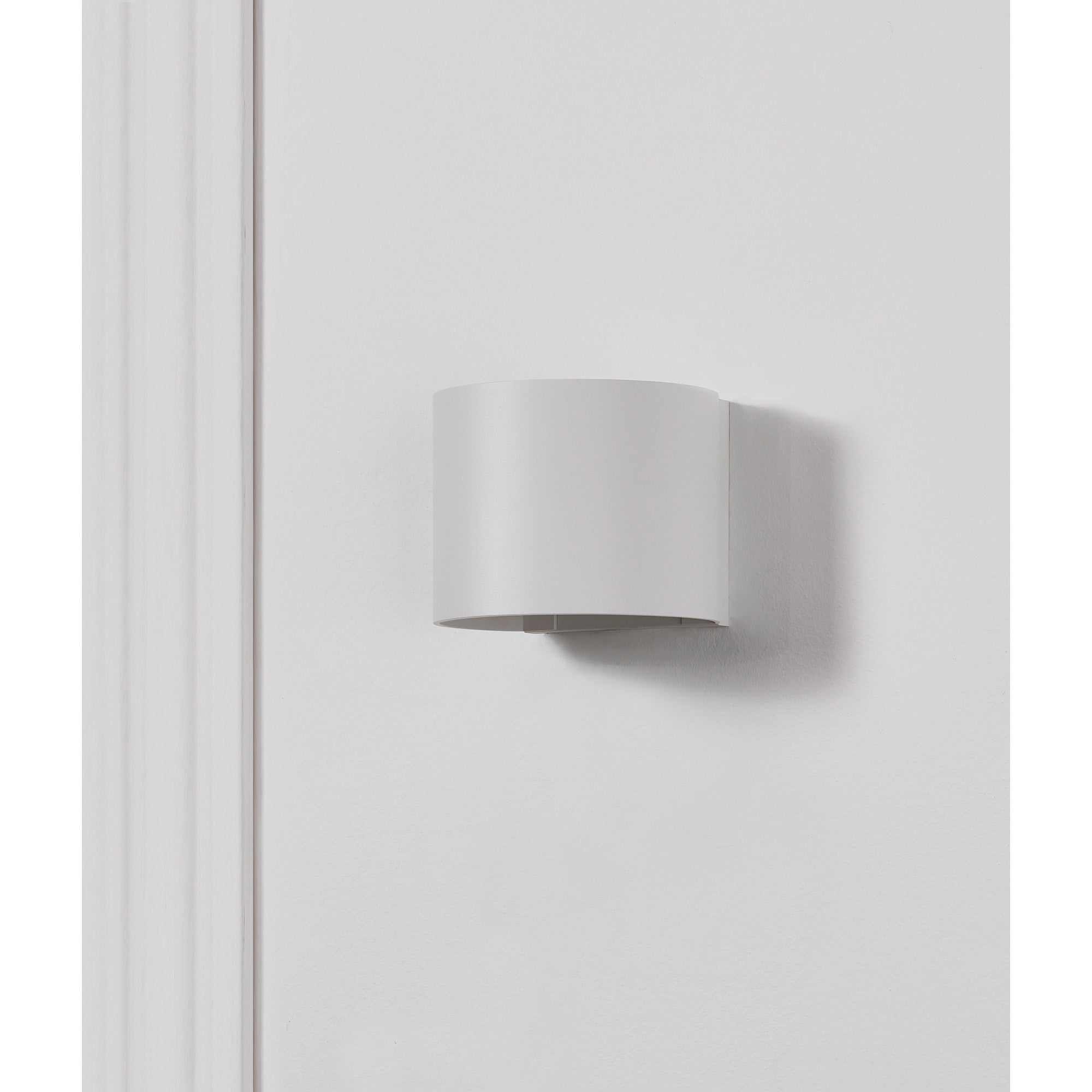 Zak 4.72" Length Wall Sconce, Matte White - Lifestyle Image - WS112
