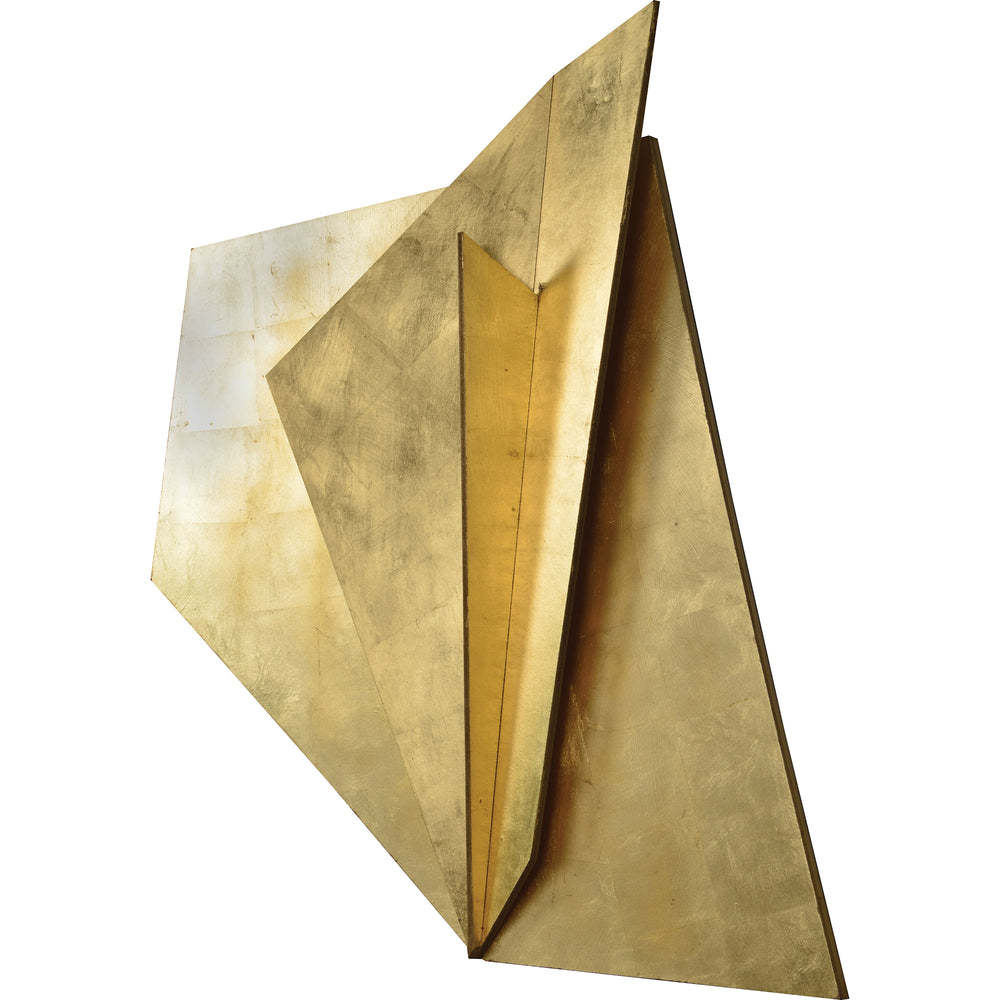 Leah 43" Wide Wall Art, Gold - Angle Image - W6576
