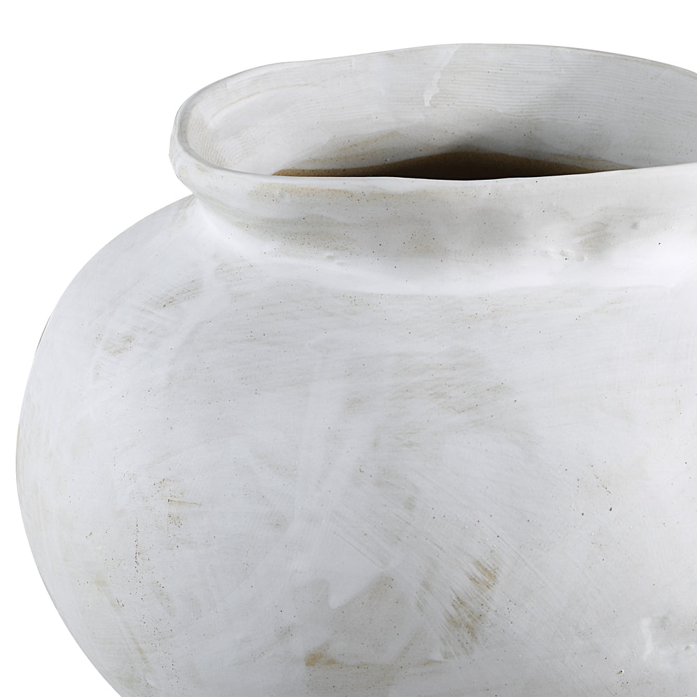 Elia Indoor Vase, White - Detail Image - VAS298
