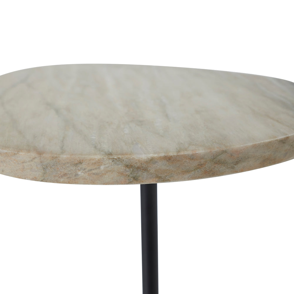 Bethany Indoor Iron Side Table, Black - Detail Image - TA504