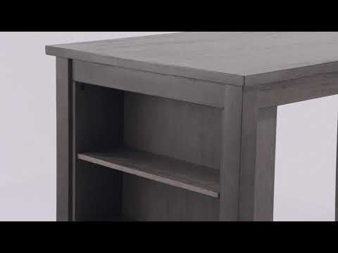  Signature Design by Ashley Caitbrook Counter Height Dining Table with Trestle Base D388-13 EXTERNAL_VIDEO 1