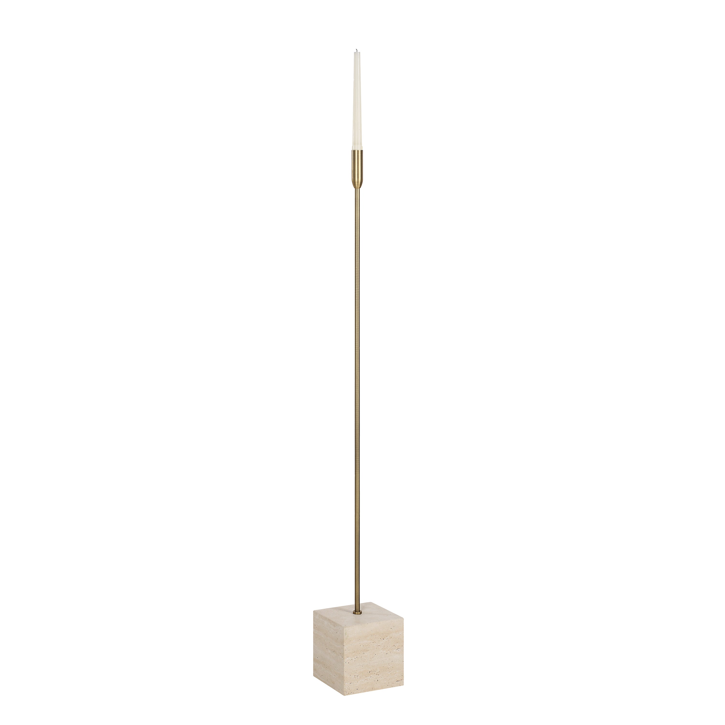 Chambers Floor Candle Holder, (2 Piece Set) - Angle Image - CAN191