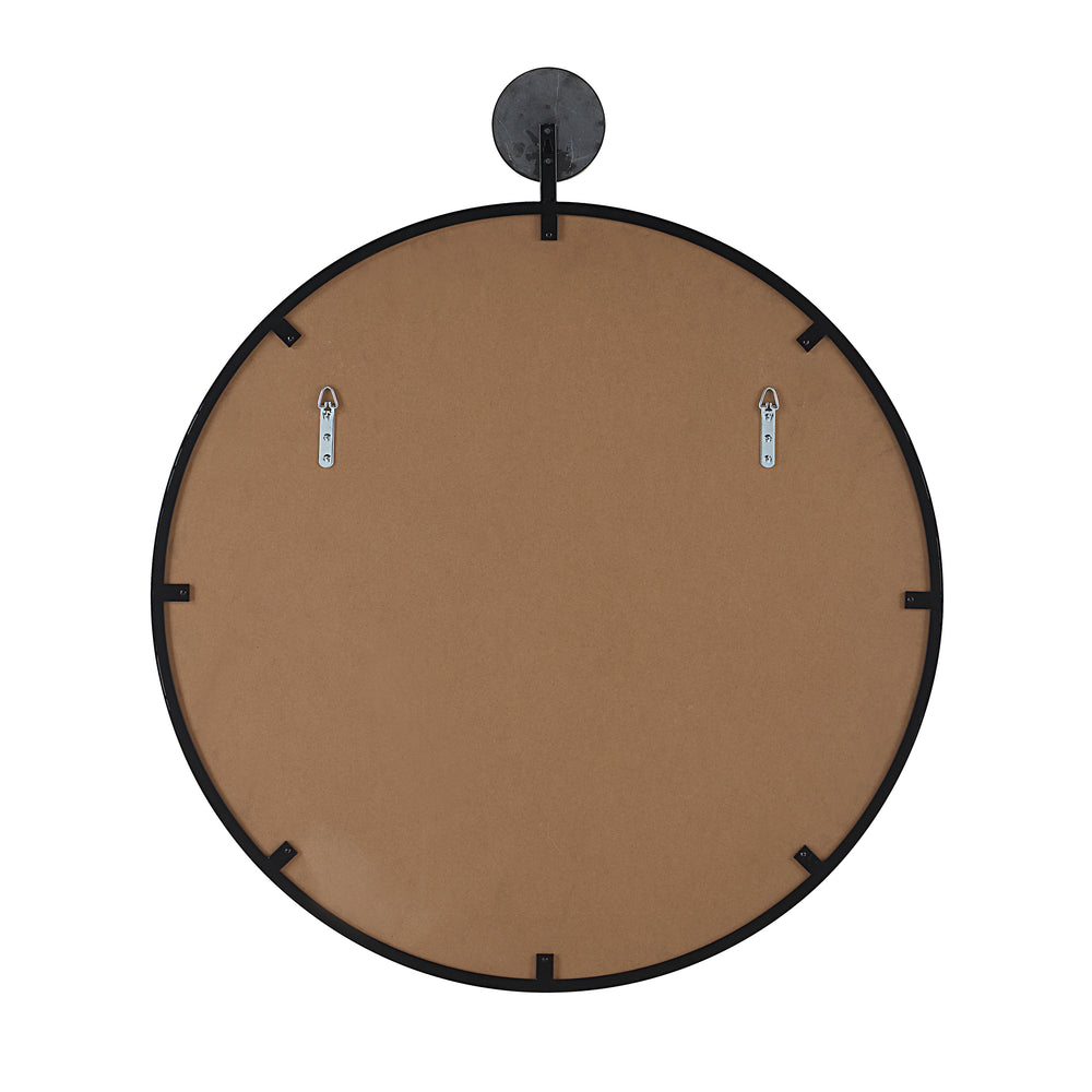 Adamas 42" H x 36" W Wall Mirror, Black - Backing Image - MT2681