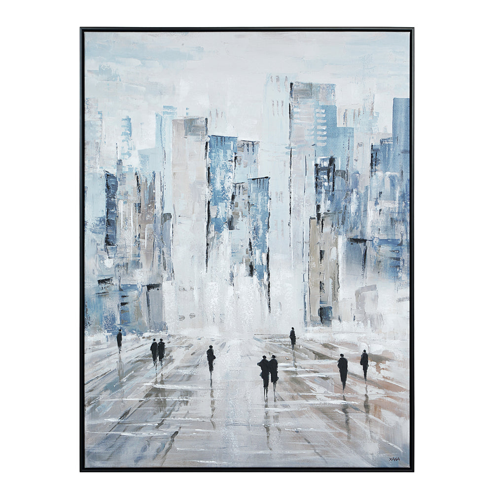 Lyle 48" H x 36" W Canvas Art, Blue - Main Image - OL2209
