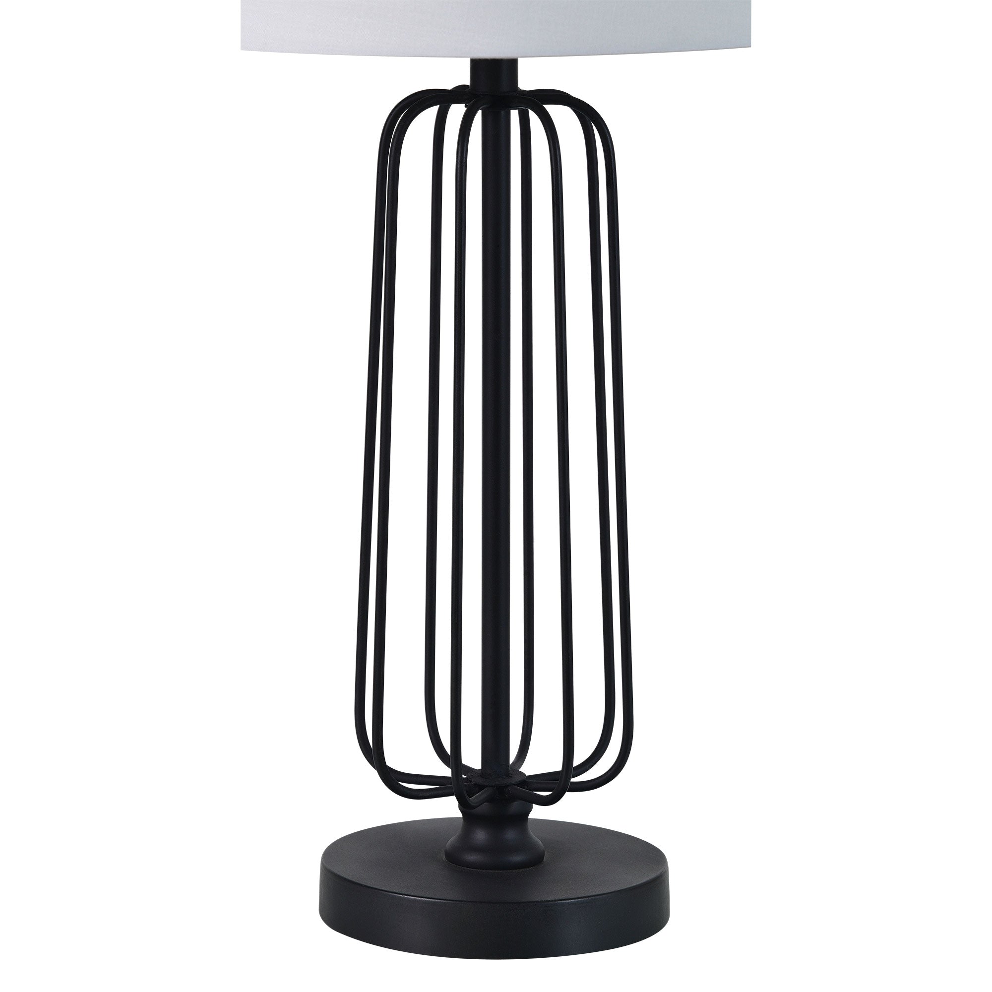 Shadia 24.75" Length Table Lamp- Set of two, Matte Black - Detail Image - LPT1236-SET2