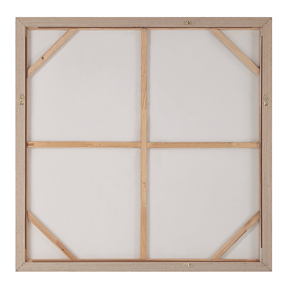 Luz 50" Wide Canvas Art with Wood Frame, Cream - Backing Image - OL2163