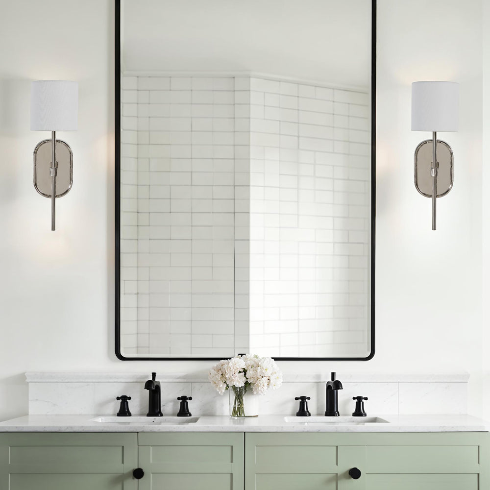 Whitney 17.5" Height Wall Sconce, Grey - Lifestyle Image - WS158