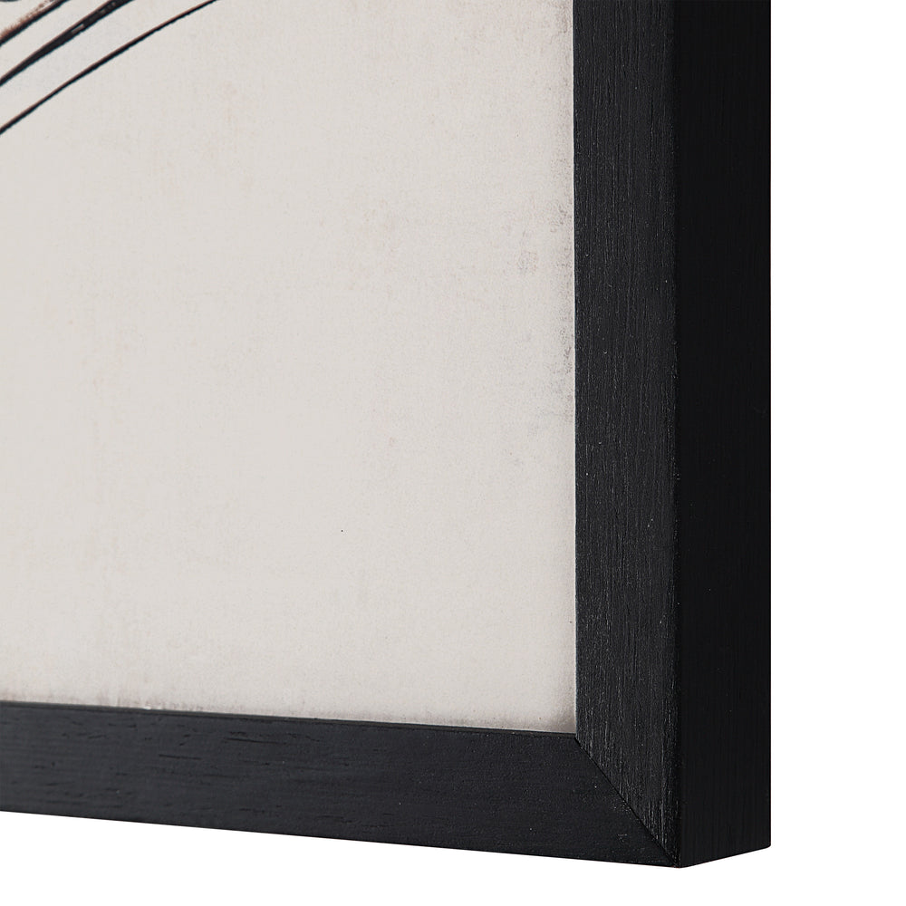 Basset 18" Wide Wall Art with Wood Frame, Painted Black - Additional Image 11 - PA0041