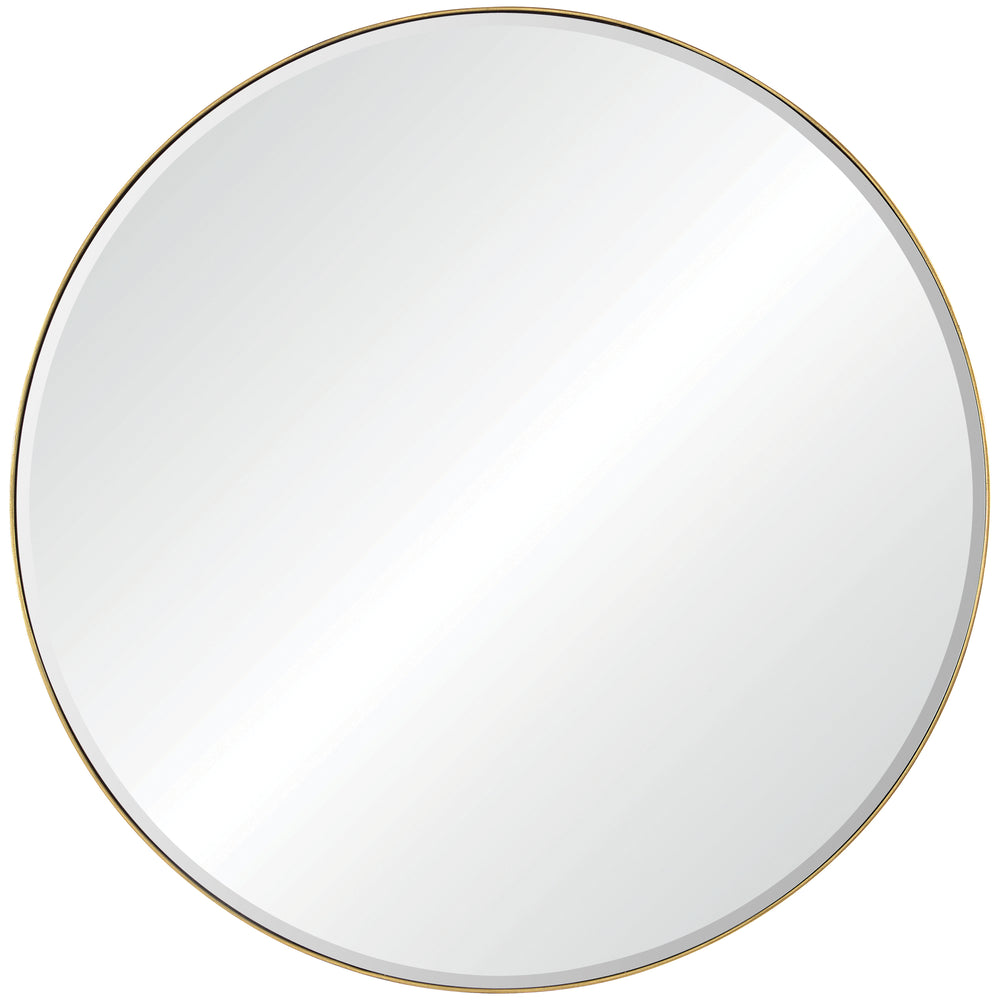 Thallo 48" Tall Round Wall Mirror, Yellow - Main Image - MT2347