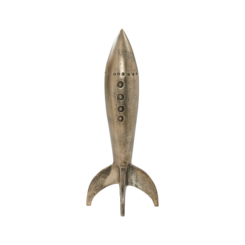 Brooks Indoor Cast Aluminum Statue, Antique Brass - Main Image - STA789