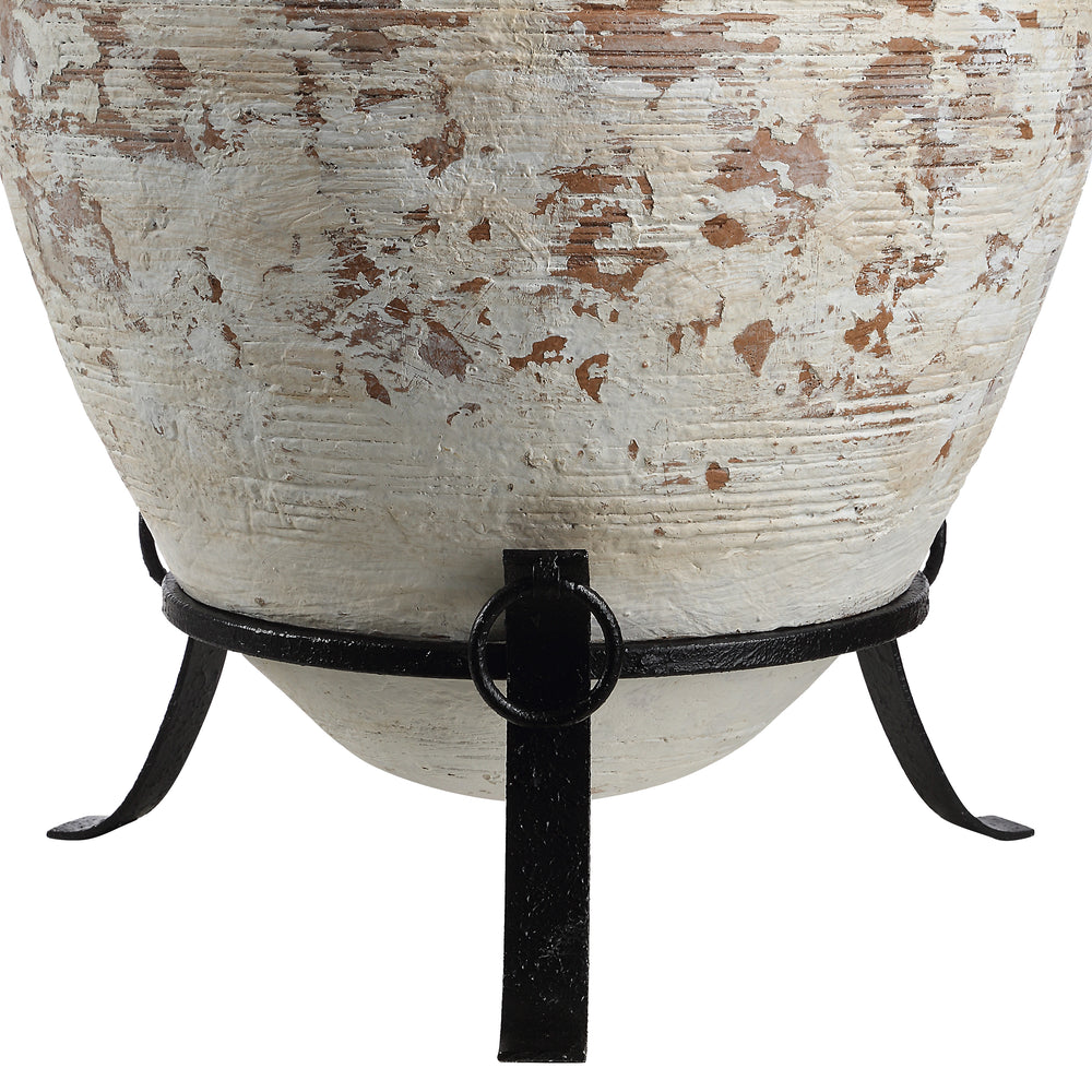 Silis 29.5" Height Table Lamps, Textured Ceramic (Off White And Brown) - Additional Image 4 - LPT1375EV