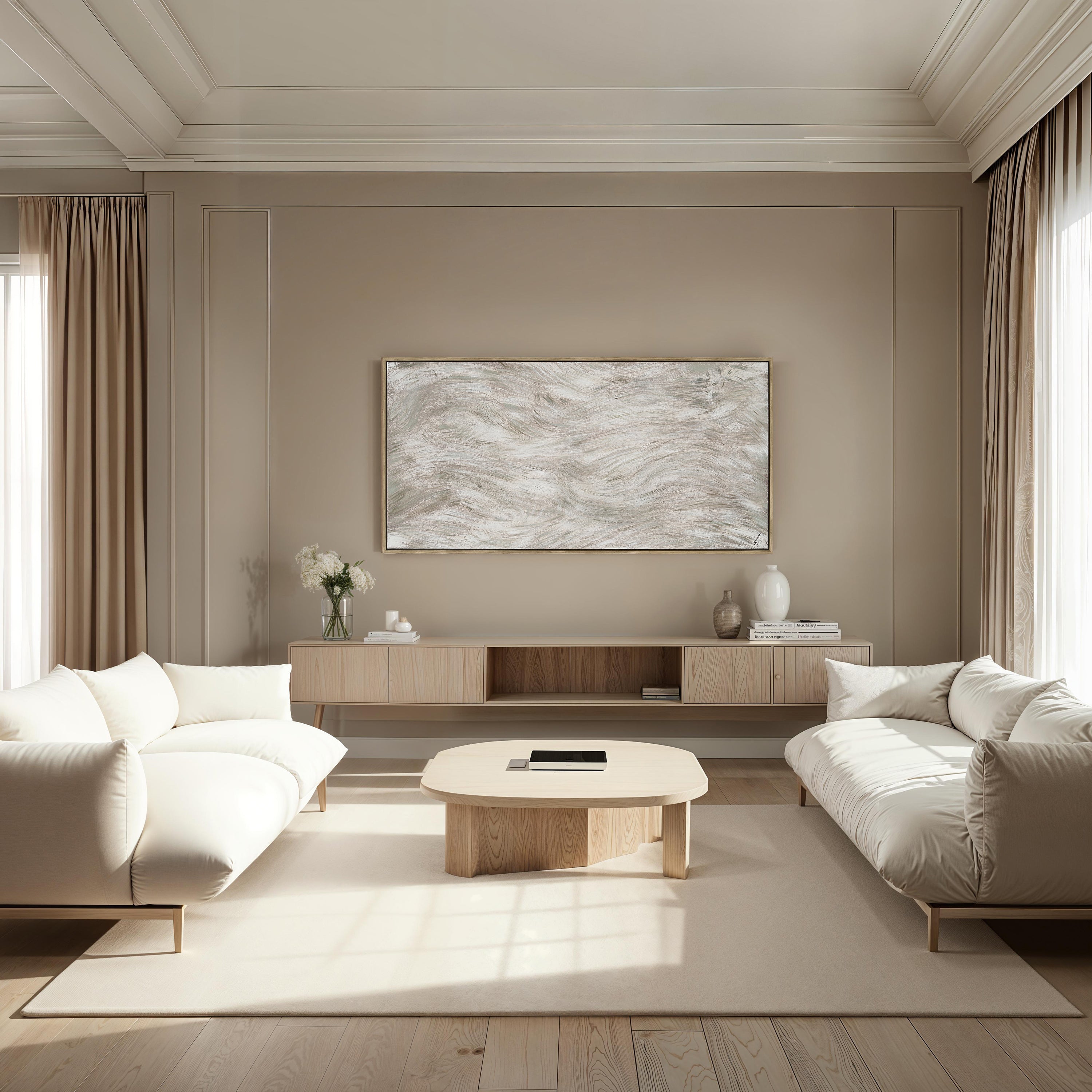 Dune 30" H x 60" W Canvas Art - Lifestyle Image - OL2249