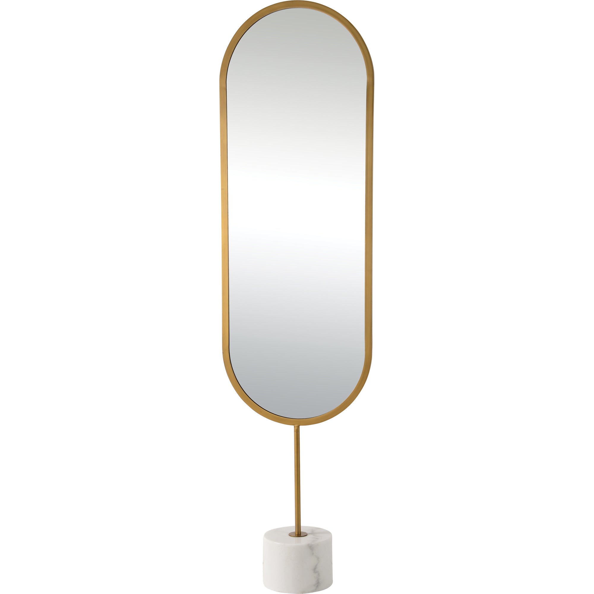 Taio 70" Tall Oval Wall Mirror, Yellow - Main Image - MT2341