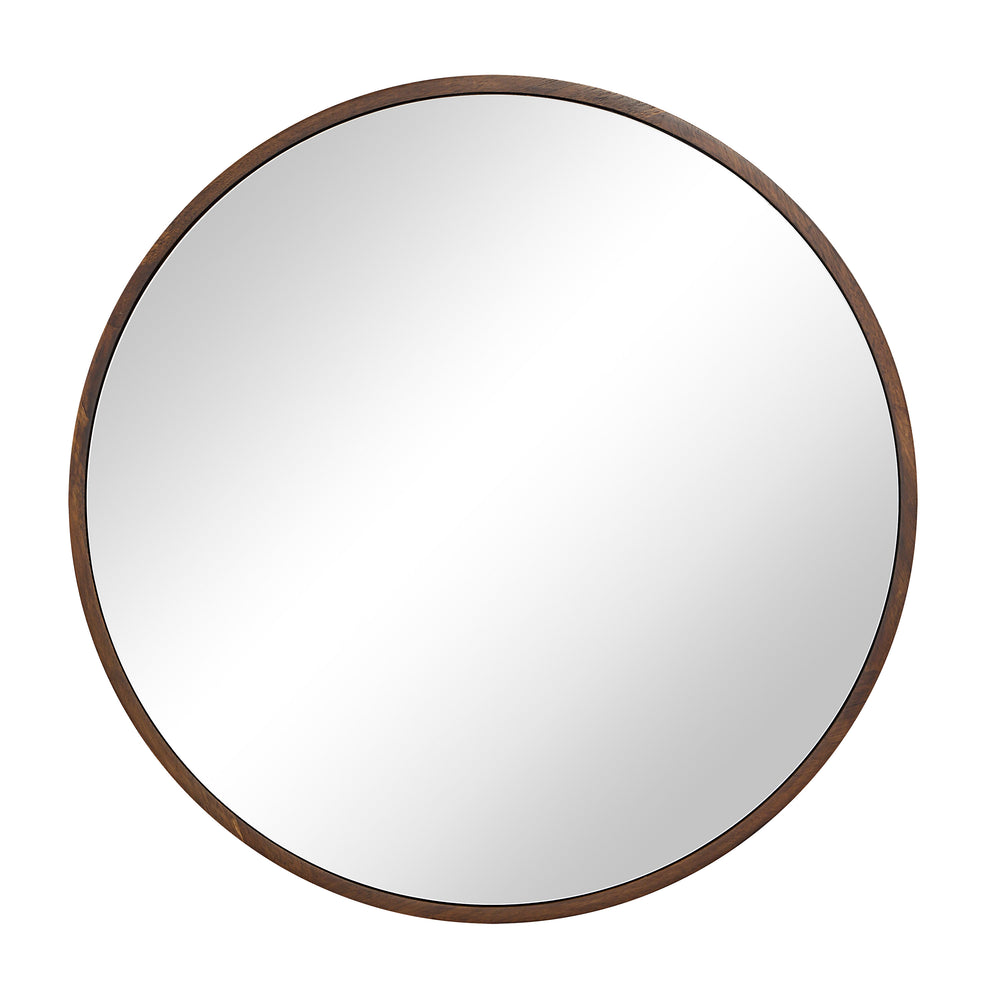 Modi 30" H x 30" W Wall Mirror, Brown - Main Image - MT2706