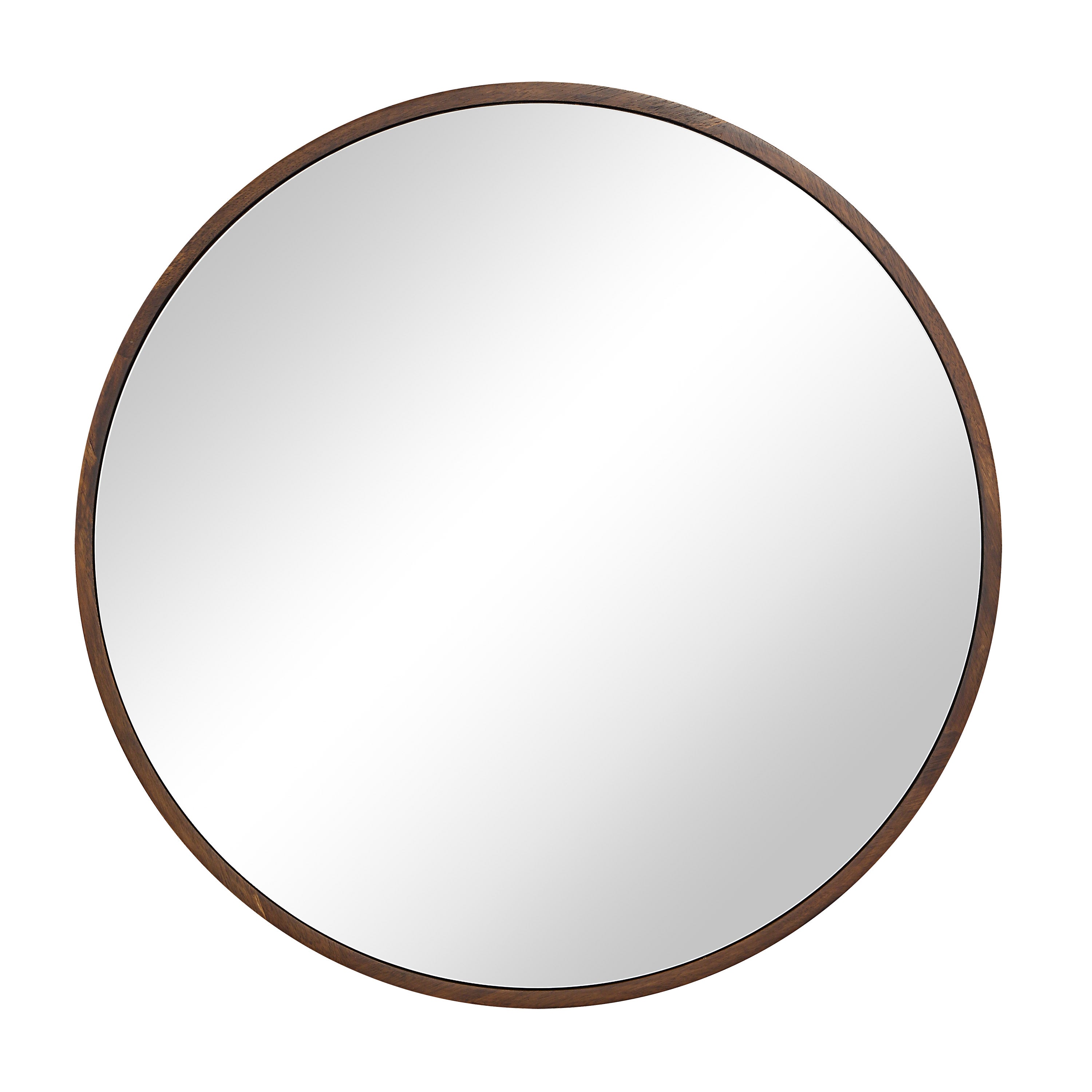 Modi 30" H x 30" W Wall Mirror, Brown - Main Image - MT2706