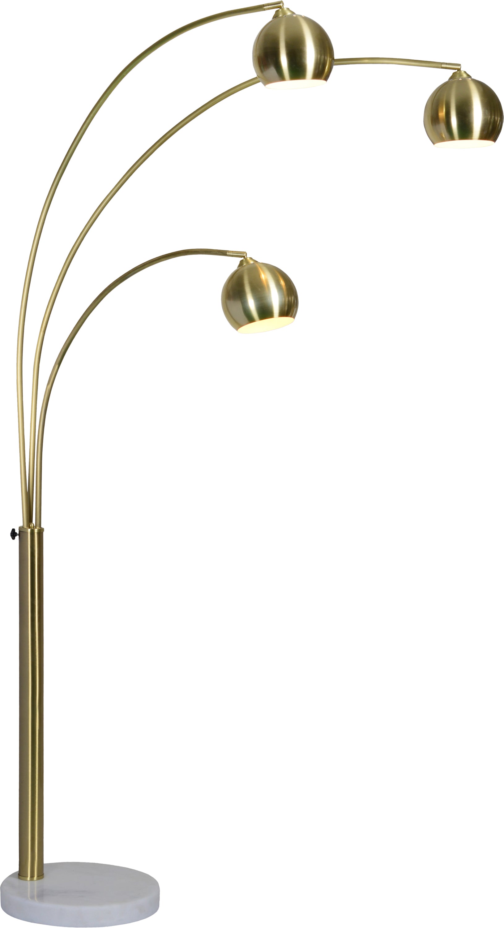 Dorset 83" Length Floor lamp, Satin Brass - Main Image - LPF3072