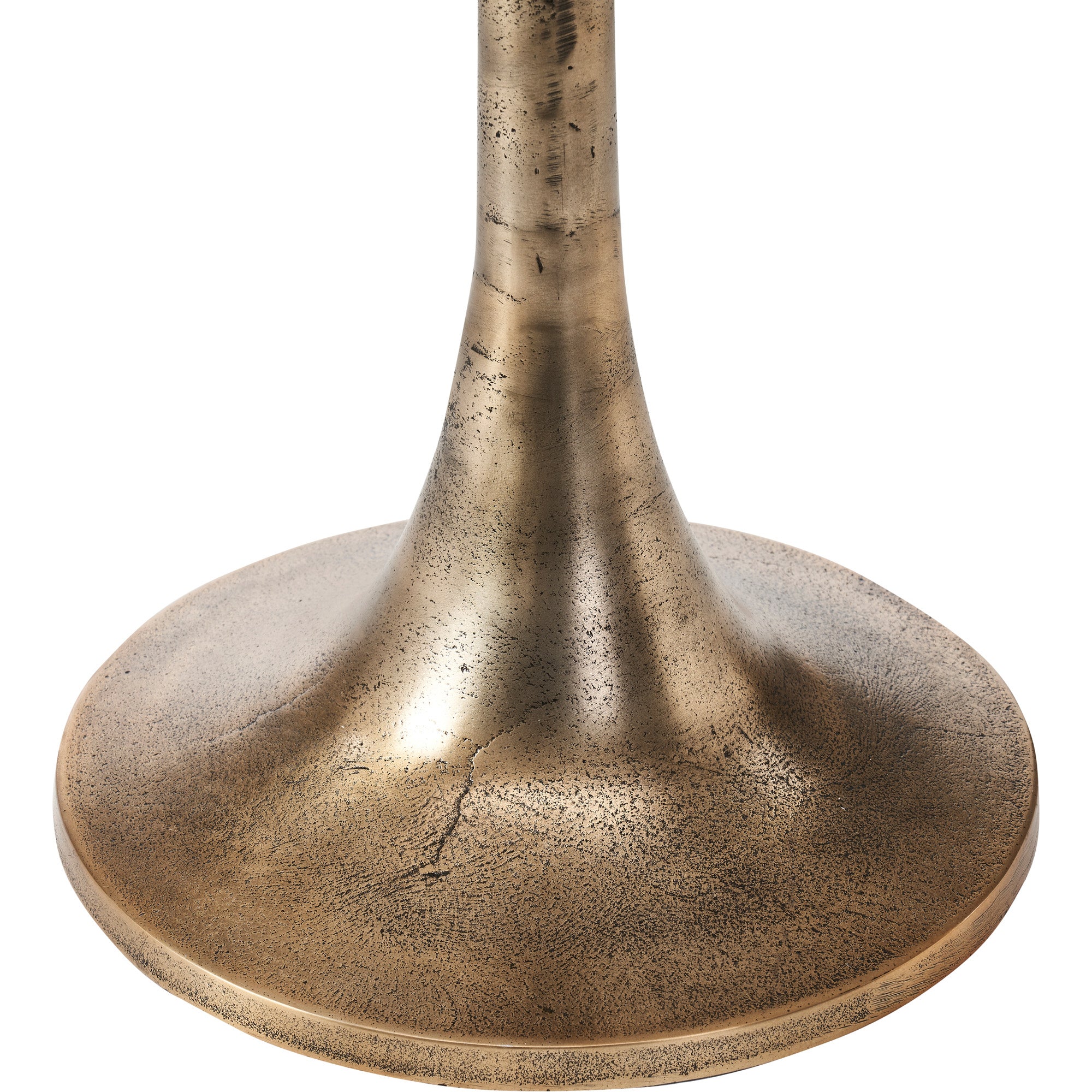 Amalya Indoor Aluminum Table, Antique Brass - Detail Image - TA450