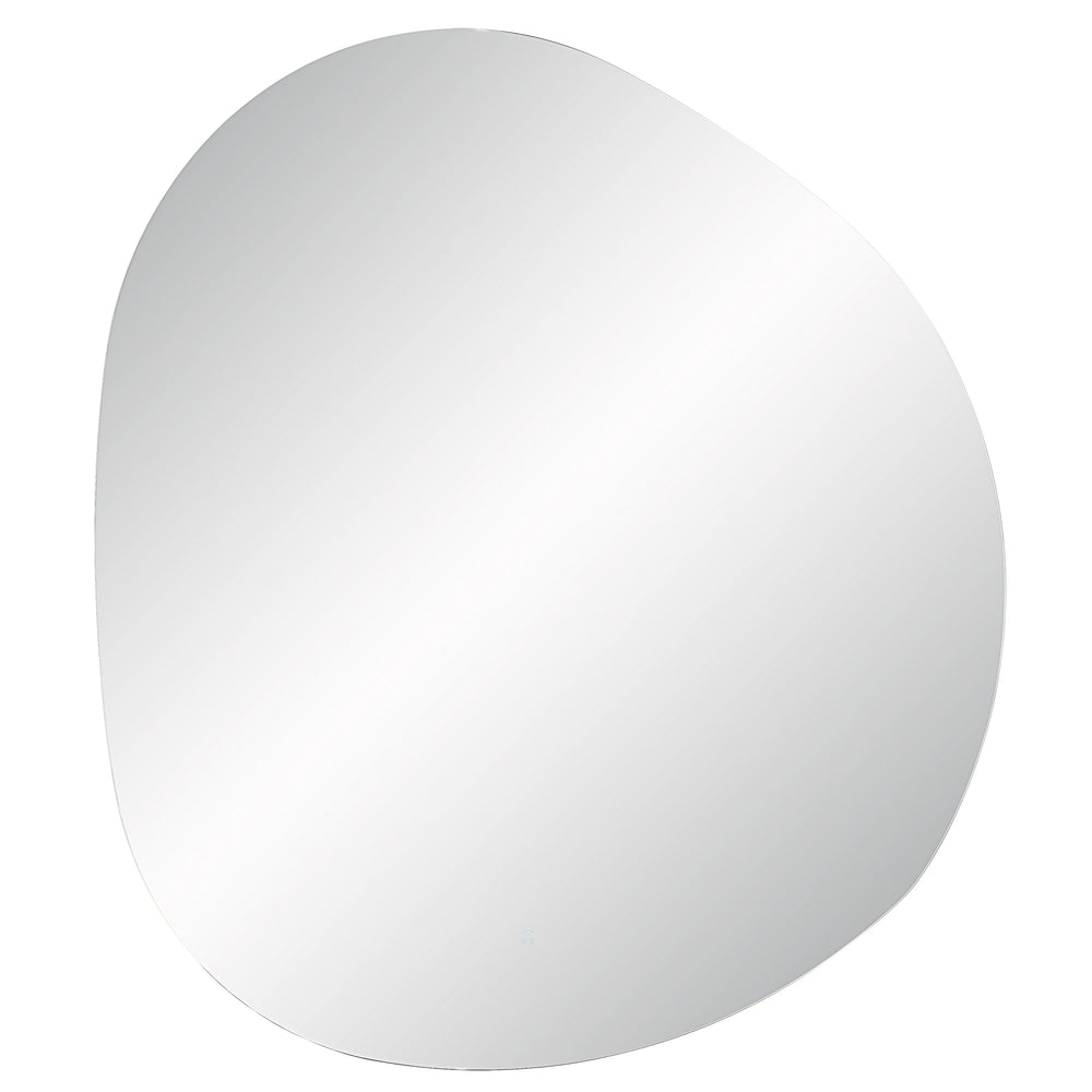 Terni 45" Tall Irregular LED Mirror, Clear - Angle Image - MT2568