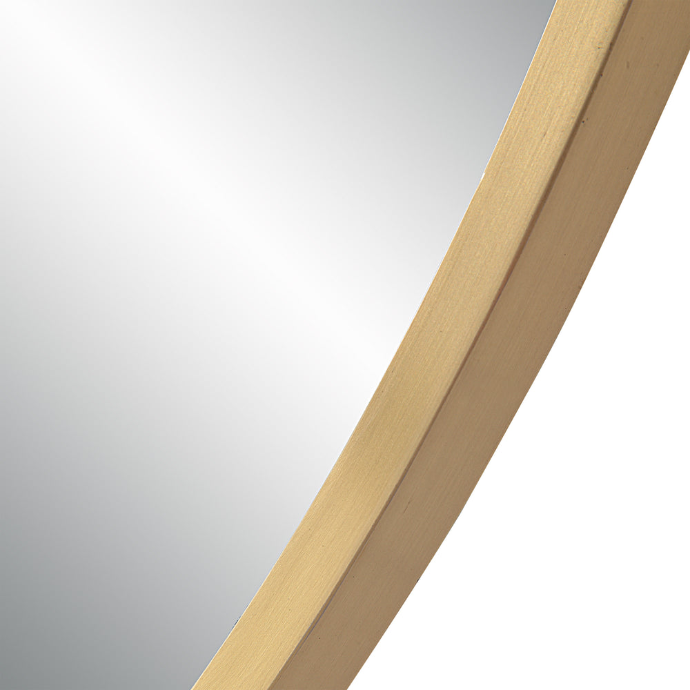 Camona 42" Tall Irregular Rectangular Oval Mirror, Satin Brass - Detail Image - MT2621