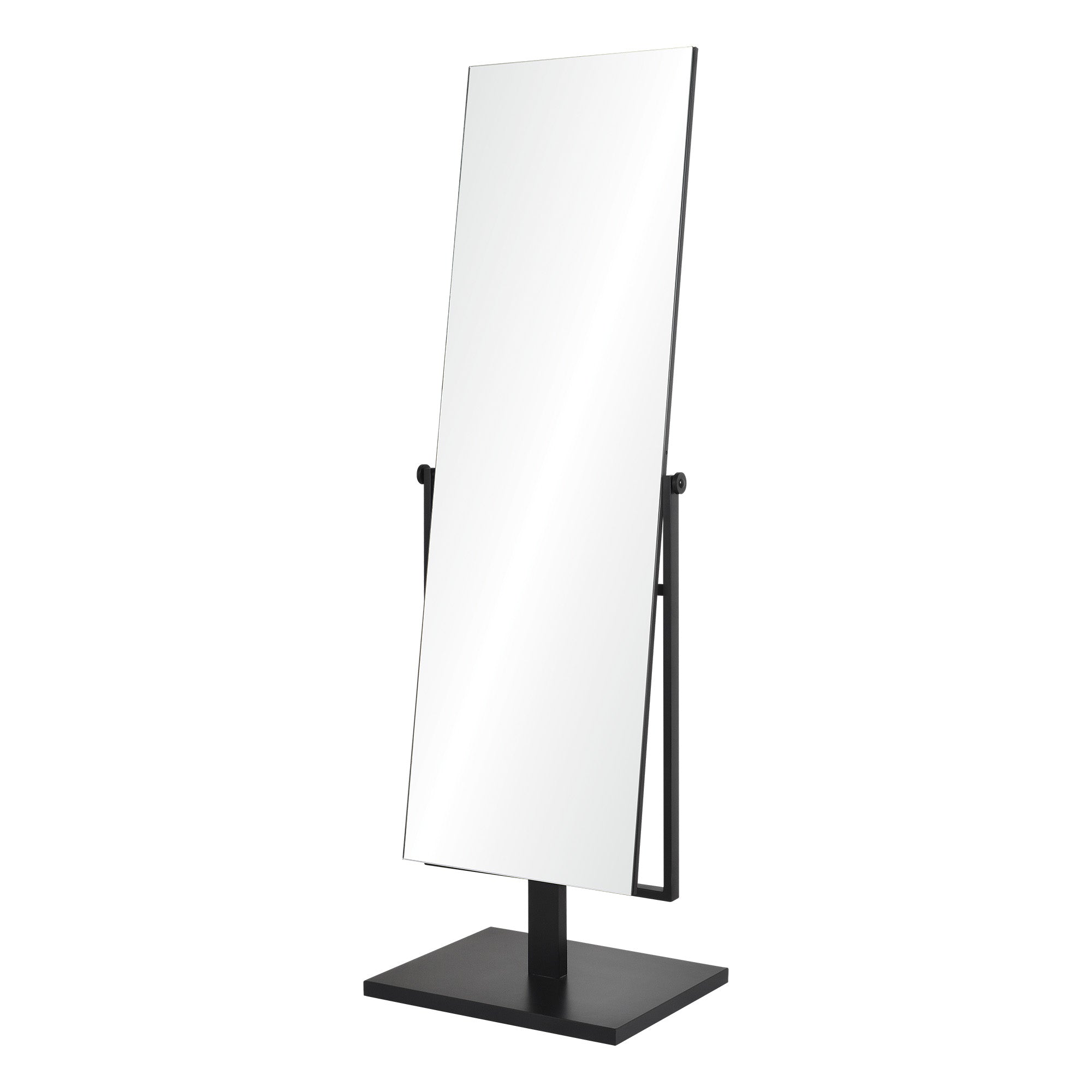 Samira 61" Tall Rectangle Full Length Mirror, Black - Additional Image 2 - MT2540