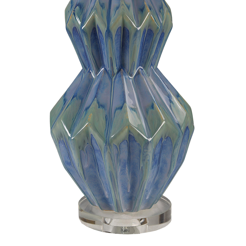 Serres 29.44" Height Table Lamp, Blue - Detail Image - LPT1354
