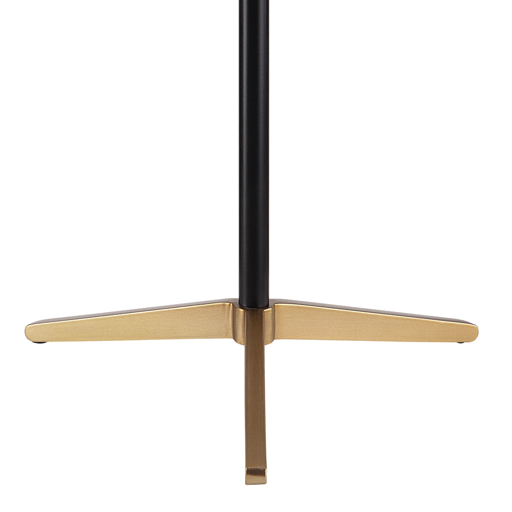 Orono 25" Tall Matte Black Iron Table Lamp with Tapered Linen Shade (Set of 2) - Detail Image - LPT1265-SET2