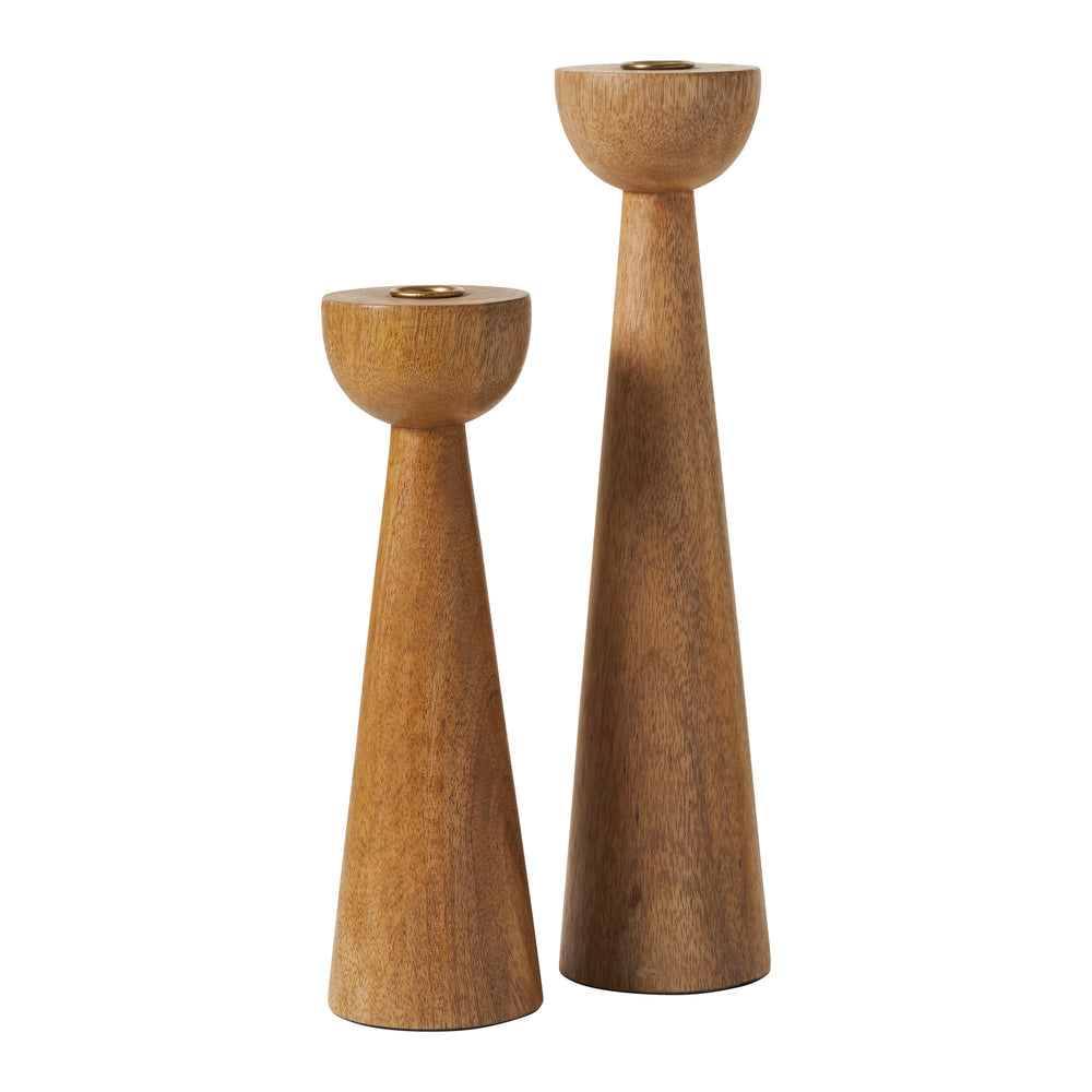 Laurier Candle Holder, Light Brown - Main Image - CAN186