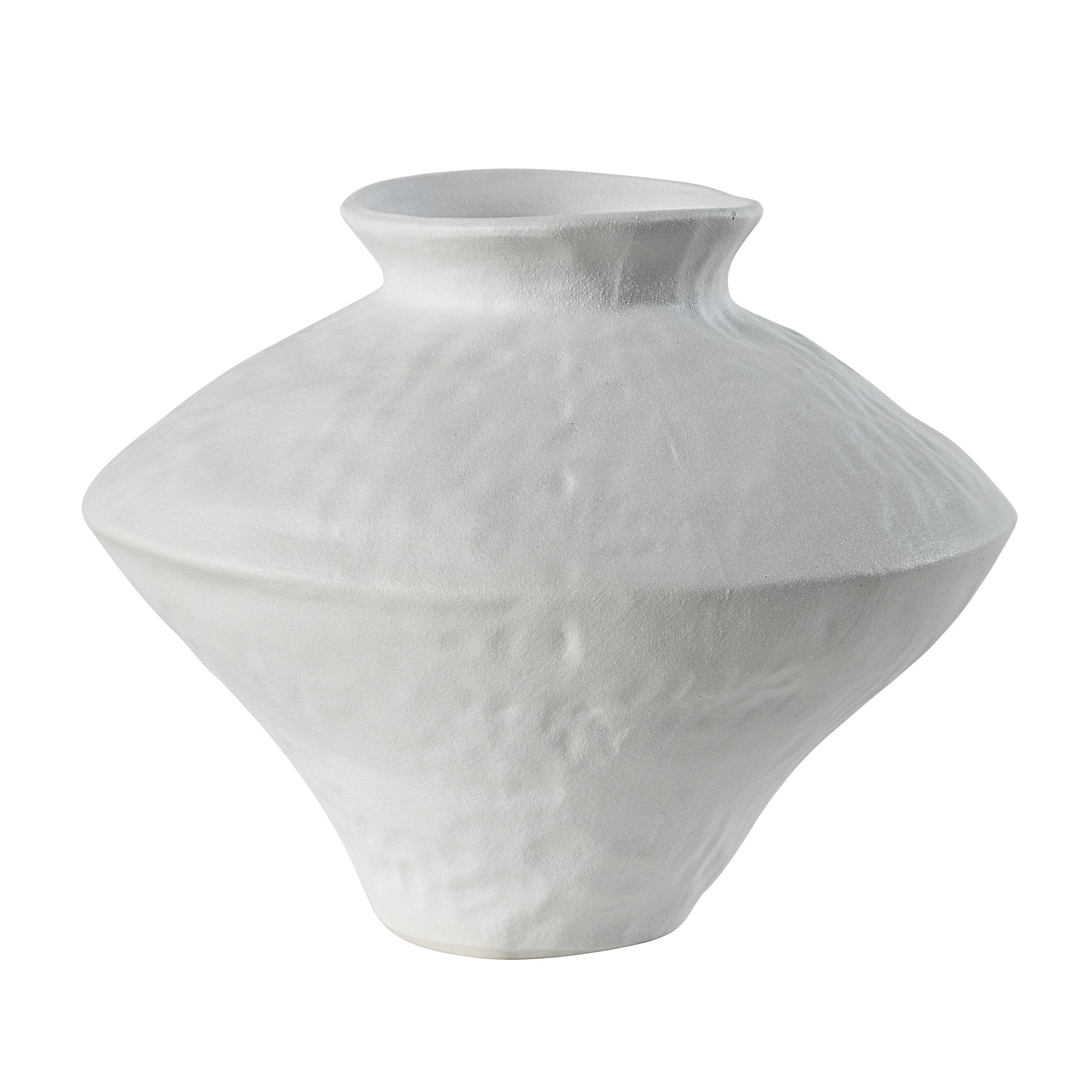 Mills Indoor Porcelain Ceramic Vase, Matte Off-White - Main Image - VAS260