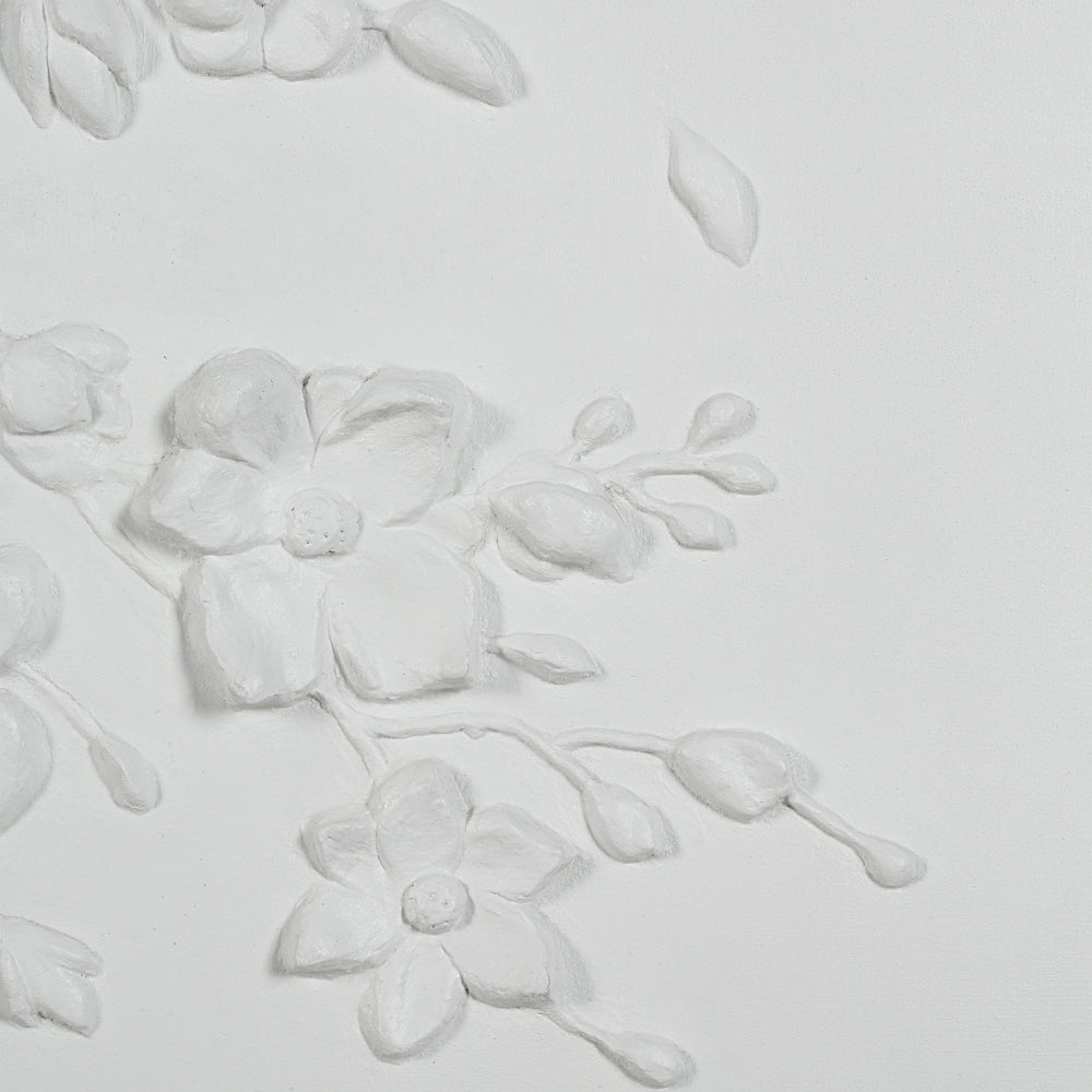Beaudelaire 20" Wide Wall Decor, Matte White - Additional Image 7 - W6748