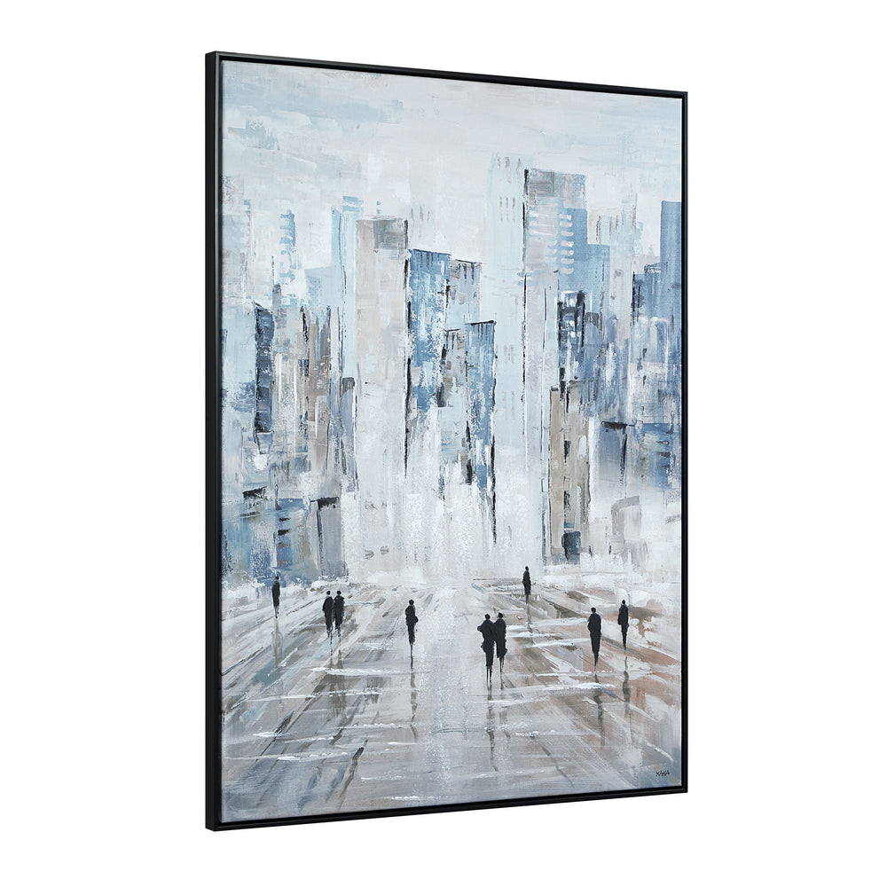Lyle 48" H x 36" W Canvas Art, Blue - Angle Image - OL2209
