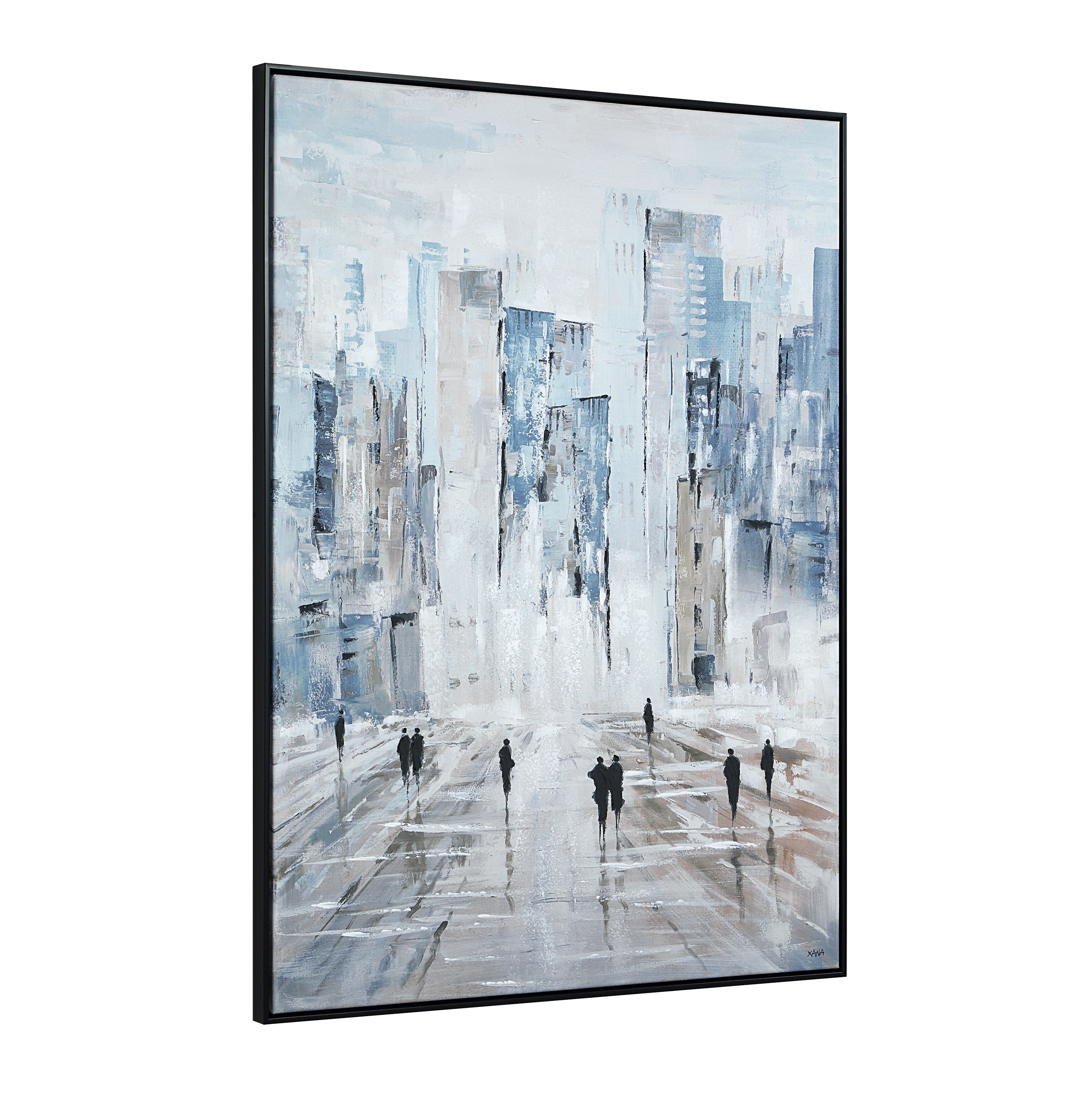 Lyle 48" H x 36" W Canvas Art, Blue - Angle Image - OL2209