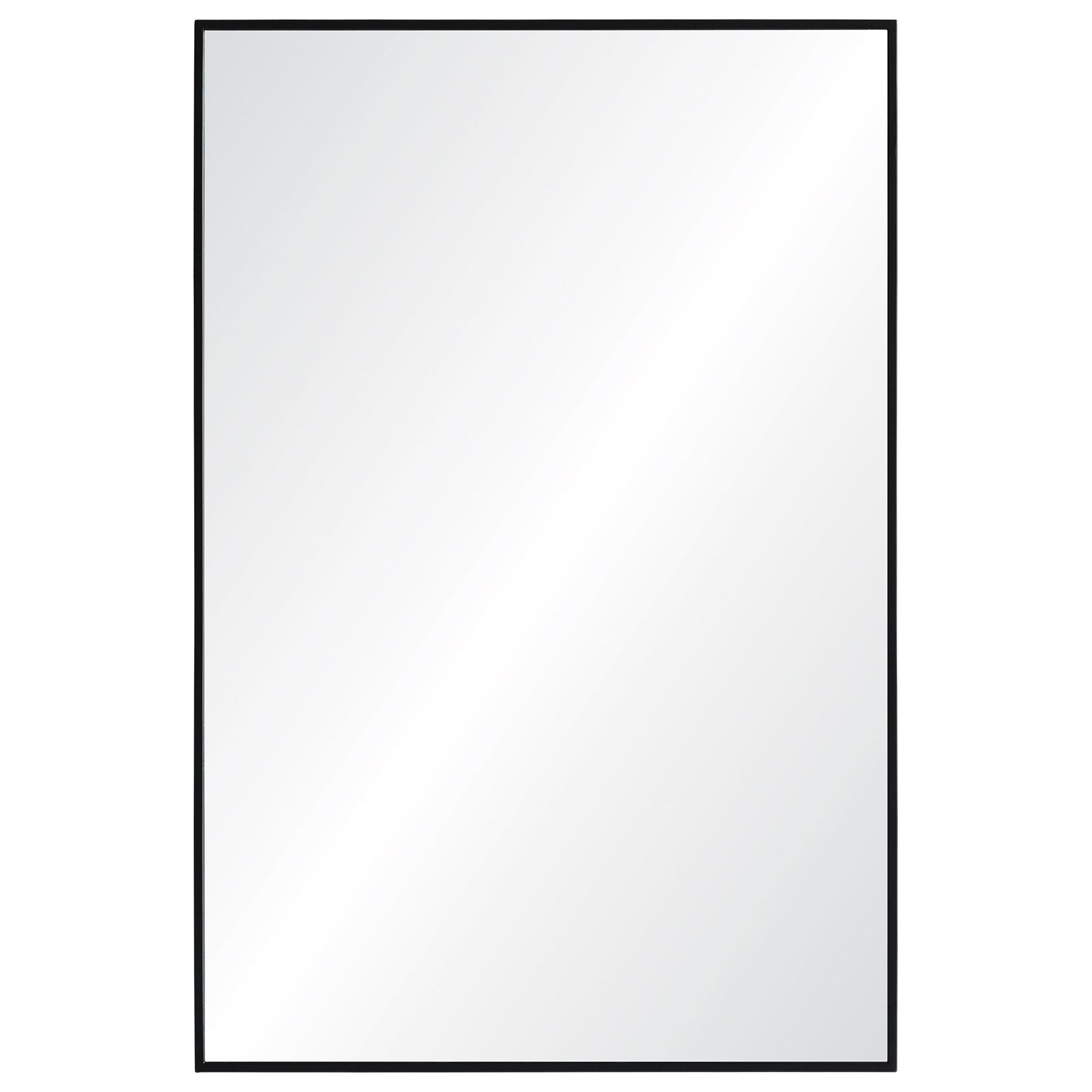 Reynolds 35.5" Tall Rectangle Wall Mirror, Black - Main Image - MT1851