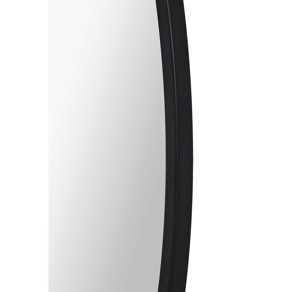 Posadas 36" Tall Round Wall Mirror, Black - Additional Image 2 - MT2527
