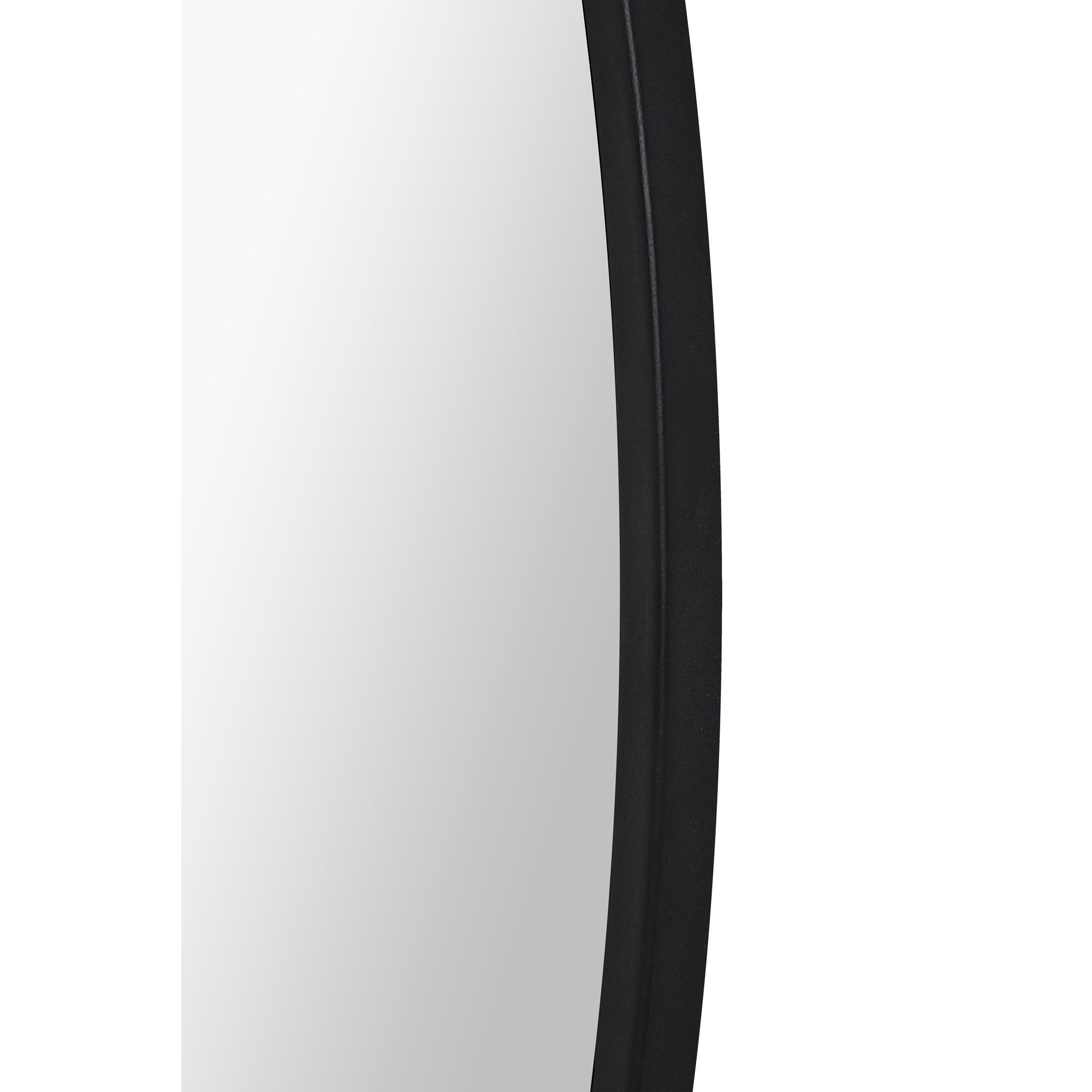 Posadas 36" Tall Round Wall Mirror, Black - Additional Image 2 - MT2527