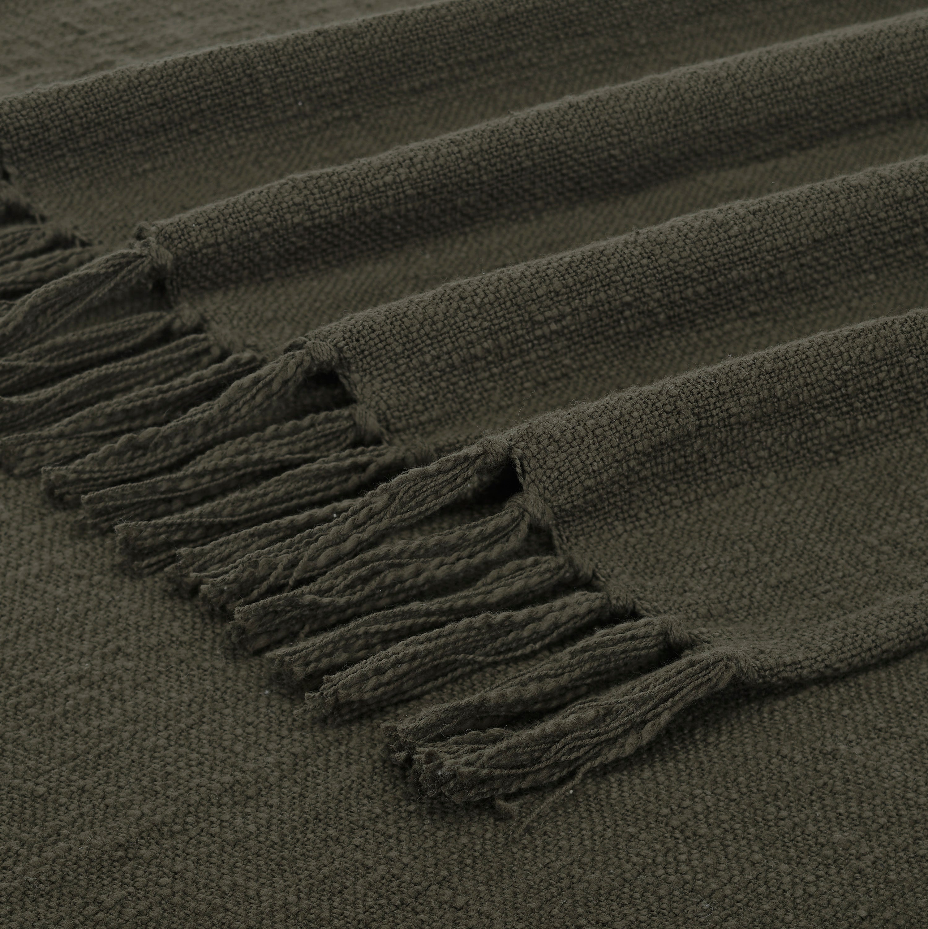 Chalamet 70X50 Throw, Olive - Additional Image 2 - THR1016