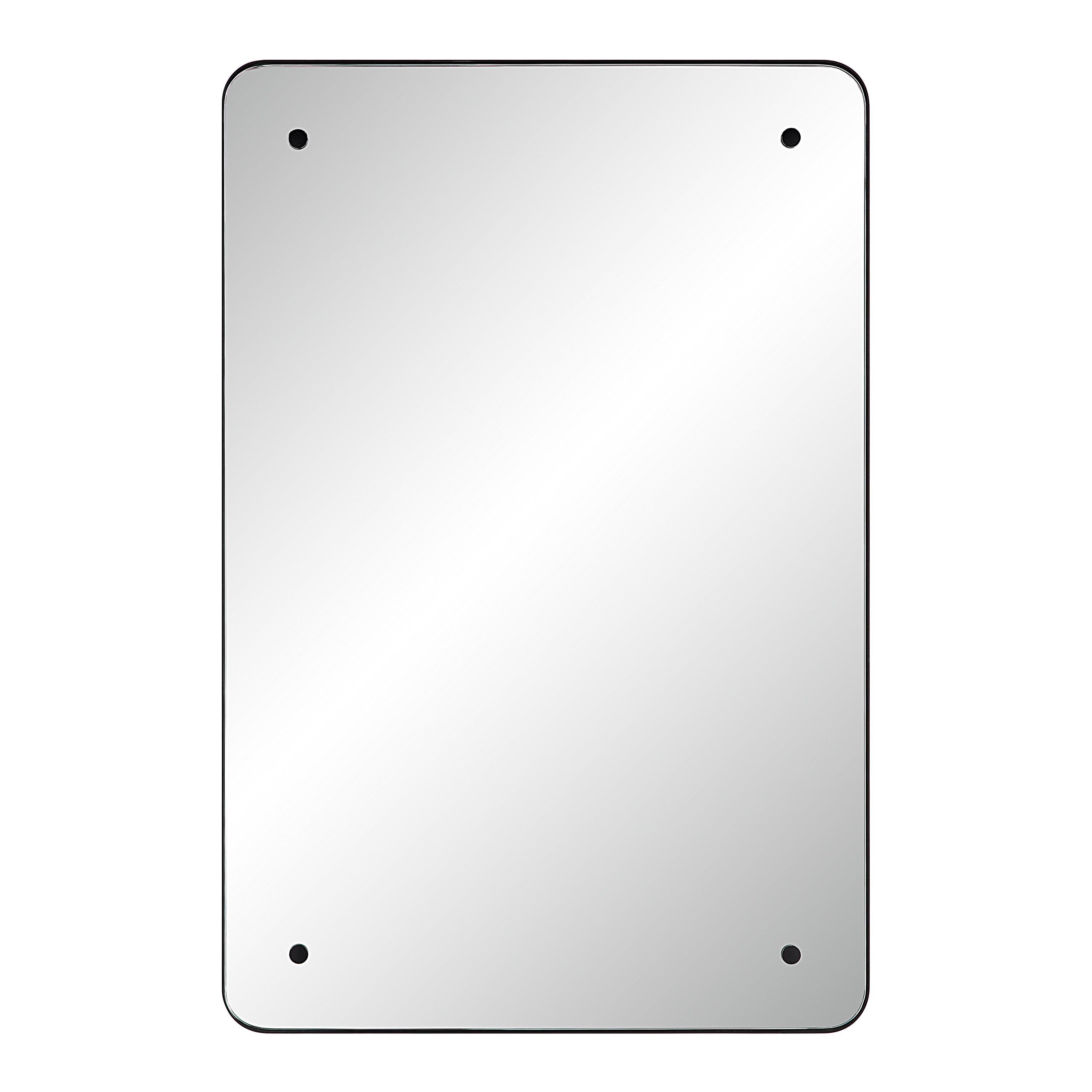 Aine 36" Tall Rectangular Mirror, Matte Black - Main Image - MT2613