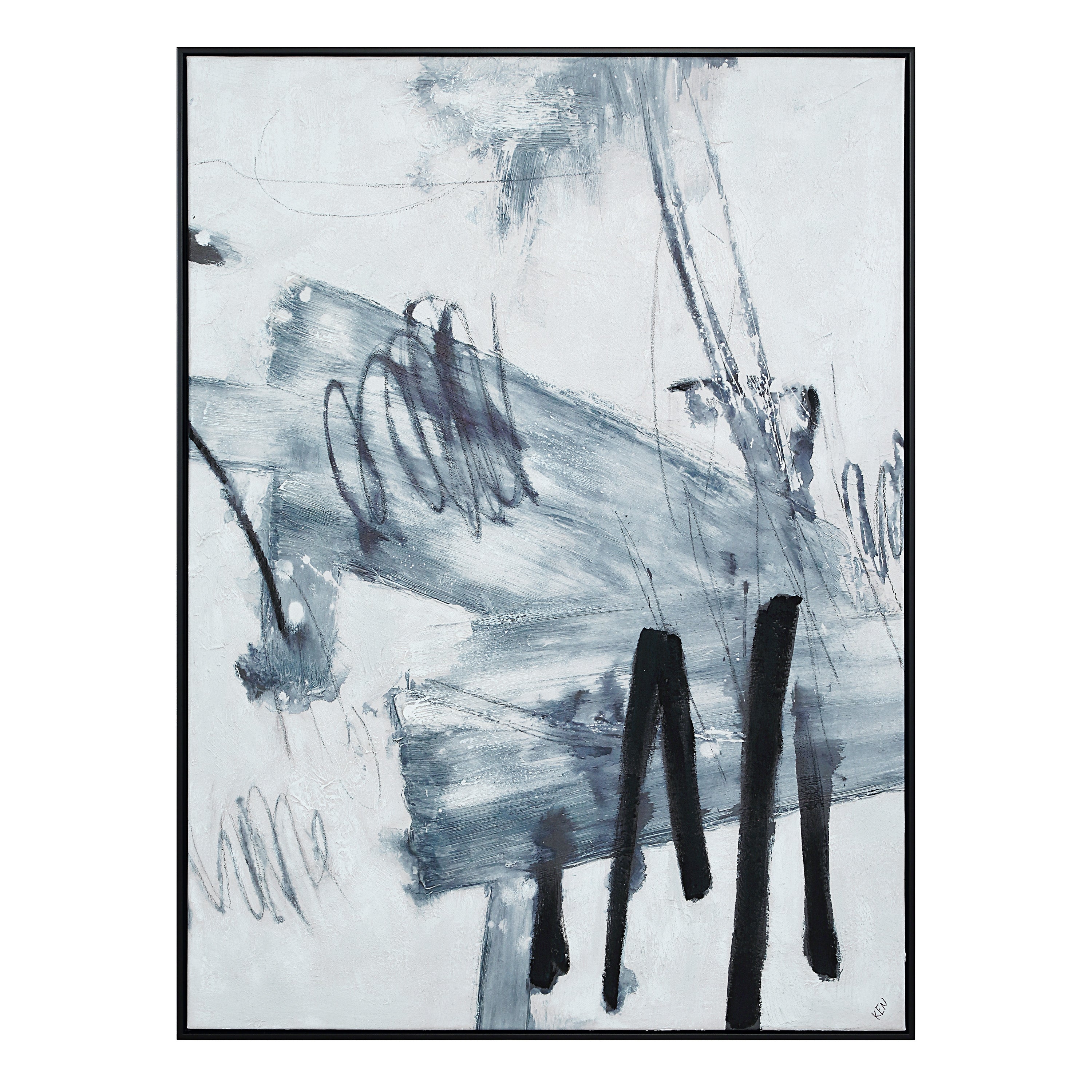 Senso 48" H x 36" W Canvas Art, Blue - Main Image - OL2215