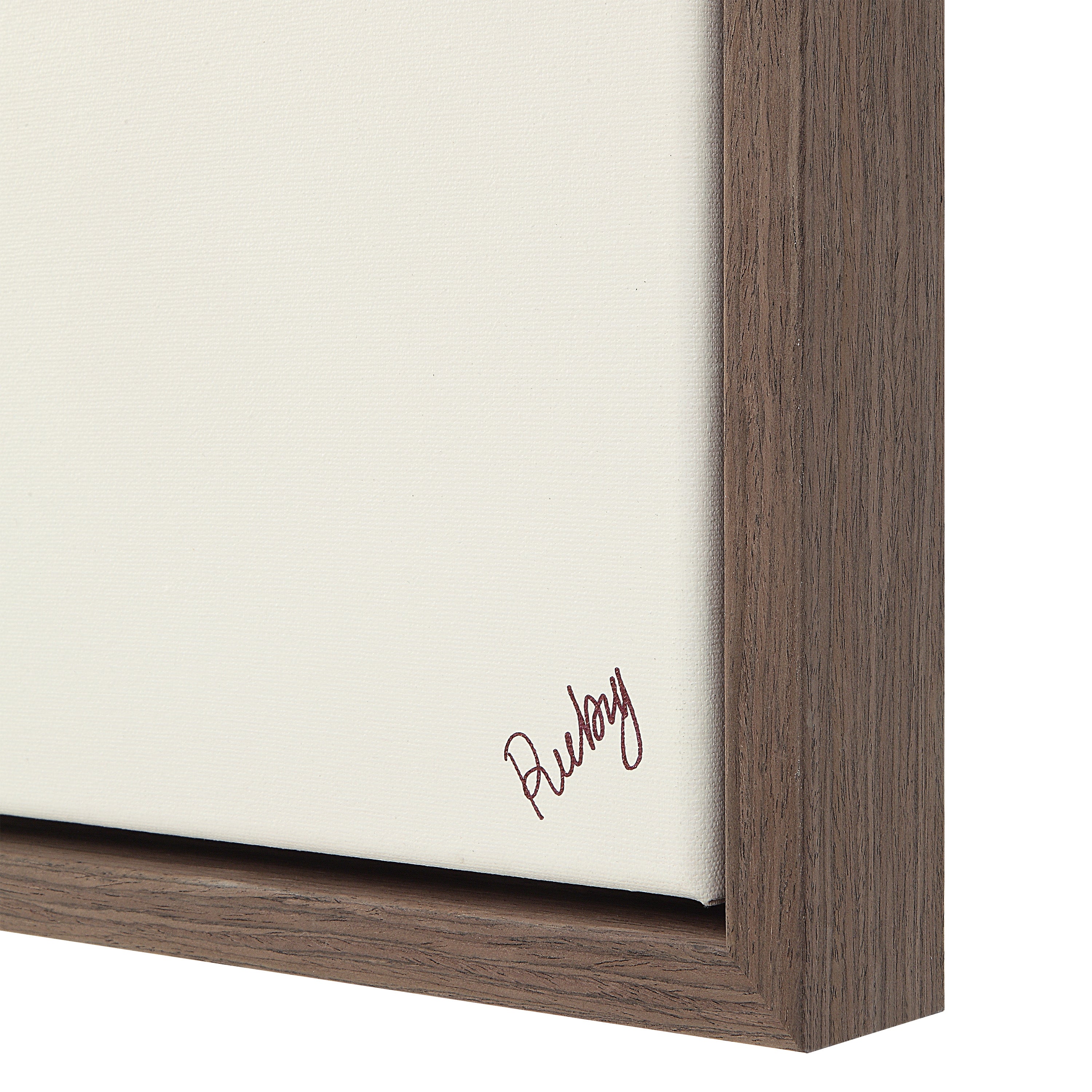 Lacadie 30.1" Wide Canvas Art with Wood Frame, Dark Brown - Additional Image 2 - OL2142