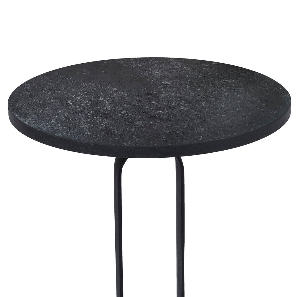 Eryx Indoor Cast Aluminum Side Table, Matte Black - Additional Image 2 - TA472