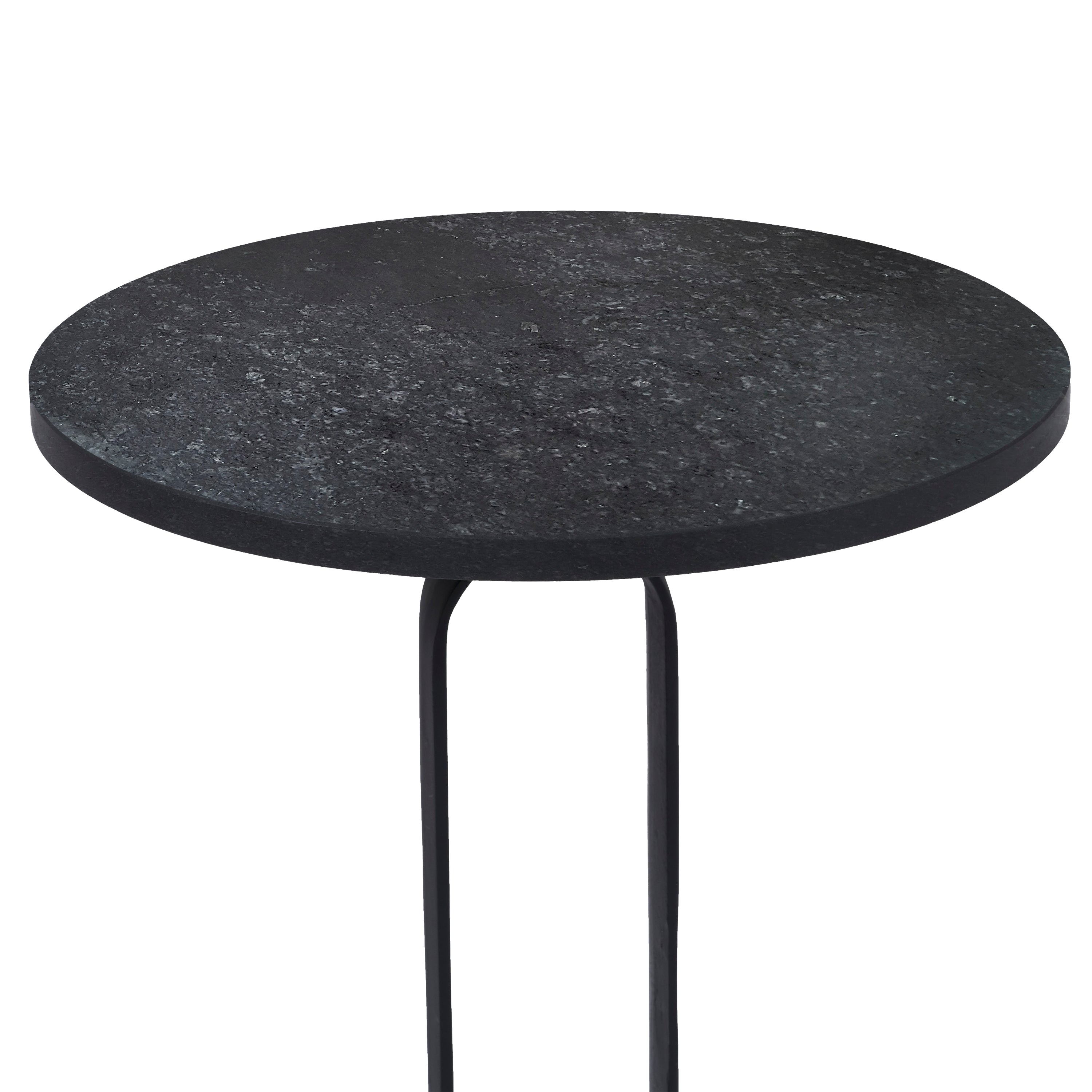Eryx Indoor Cast Aluminum Side Table, Matte Black - Additional Image 2 - TA472