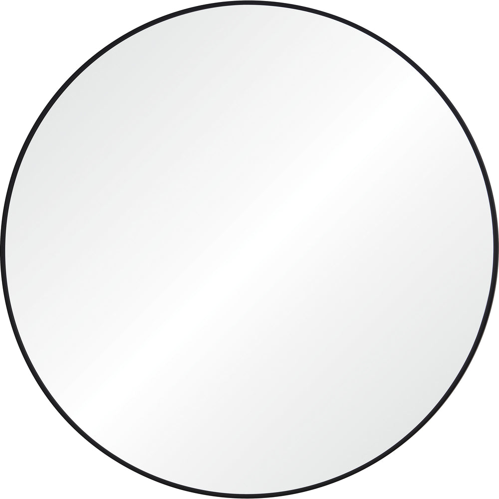 Posadas 36" Tall Round Wall Mirror, Black - Main Image - MT2527