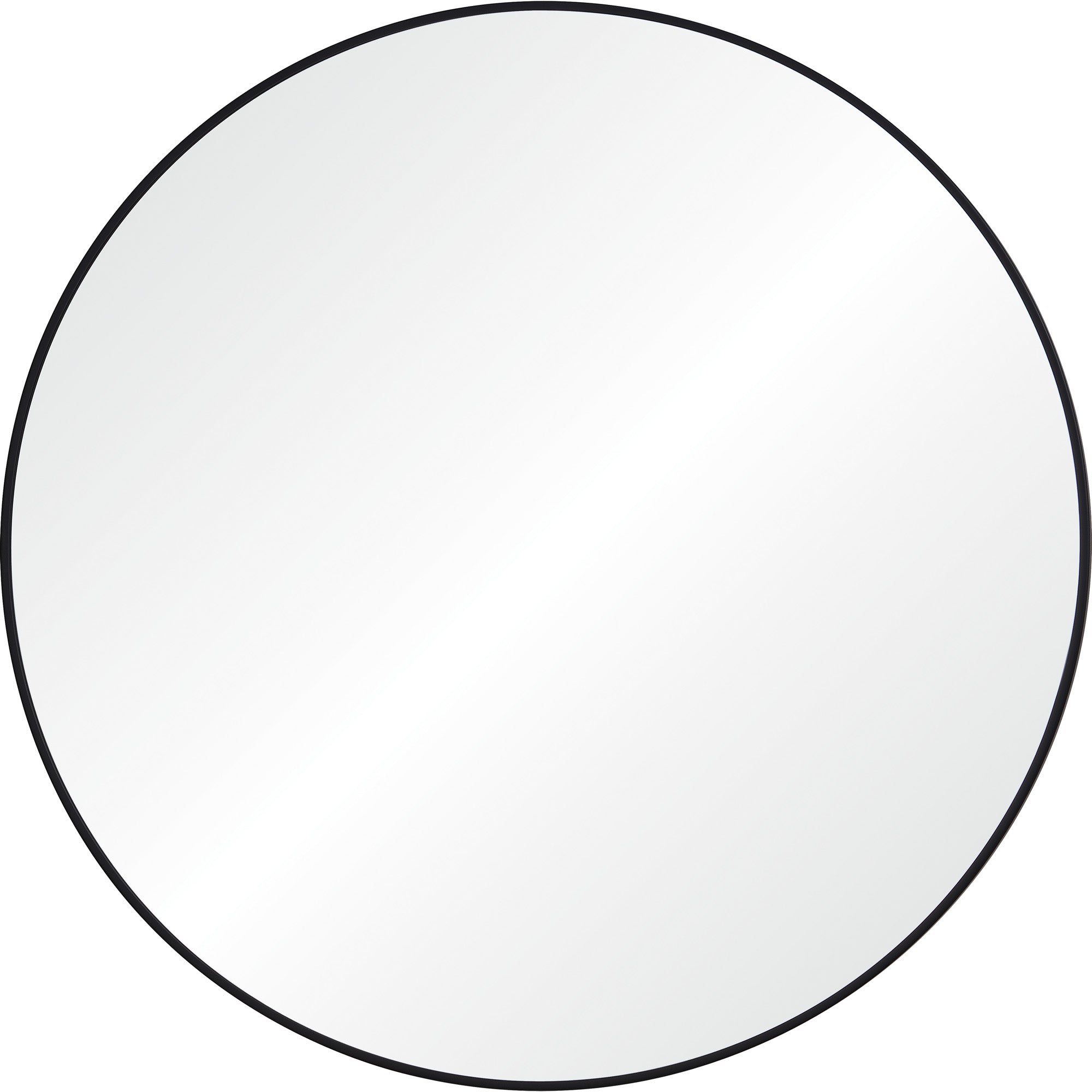Posadas 36" Tall Round Wall Mirror, Black - Main Image - MT2527