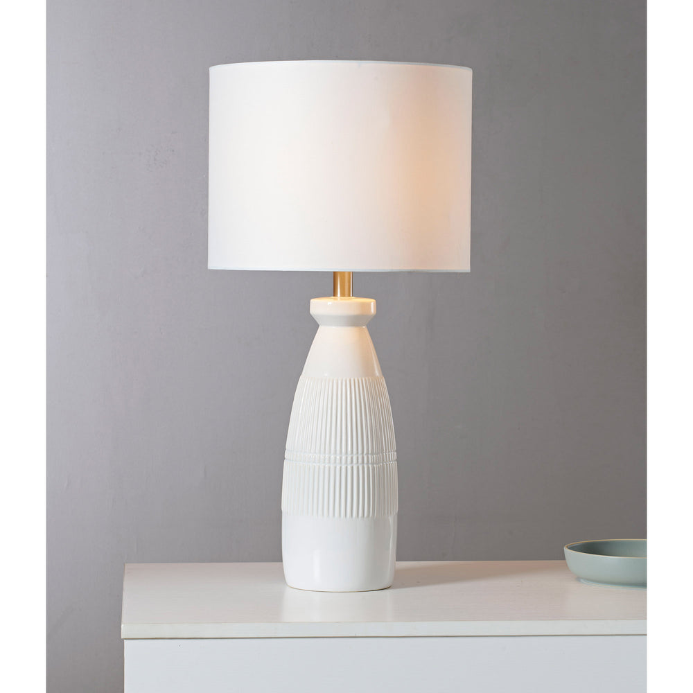 Nado 26.25" Length Table Lamp, Off-White - Additional Image 3 - LPT1233