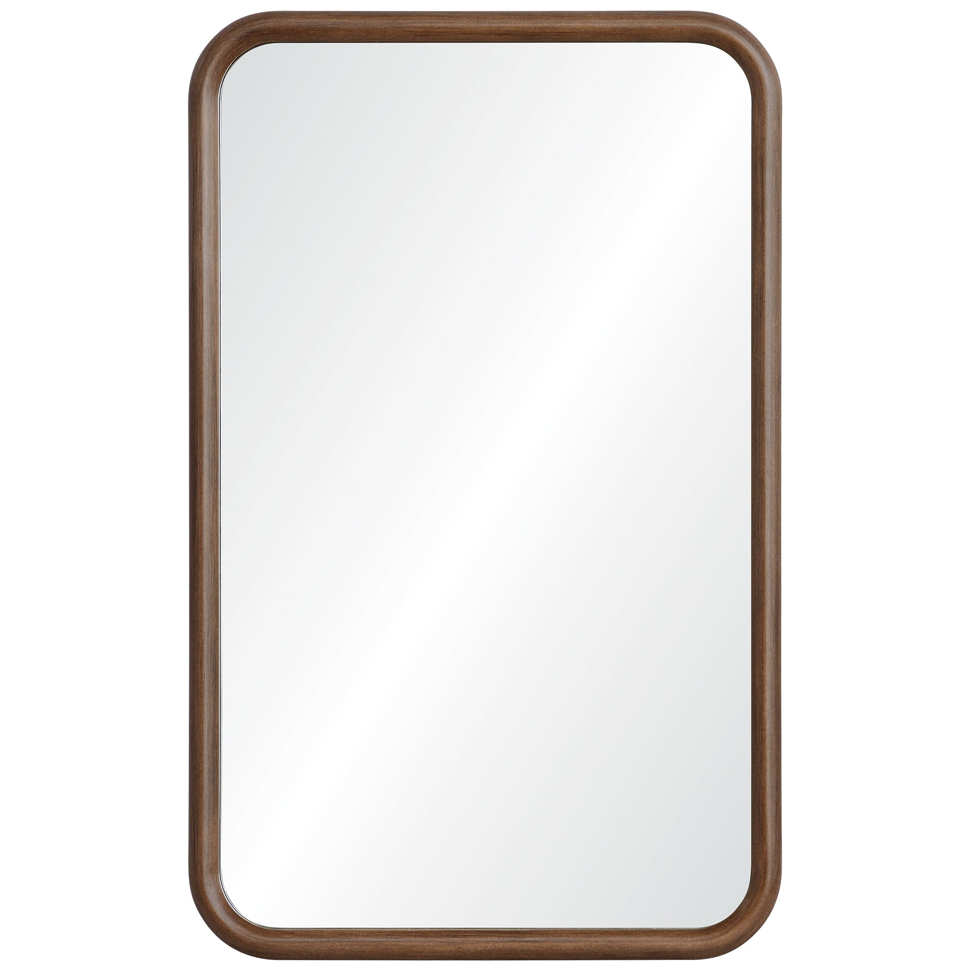 Dickens 32" Tall Rectangle Wall Mirror, Brown - Main Image - MT1835