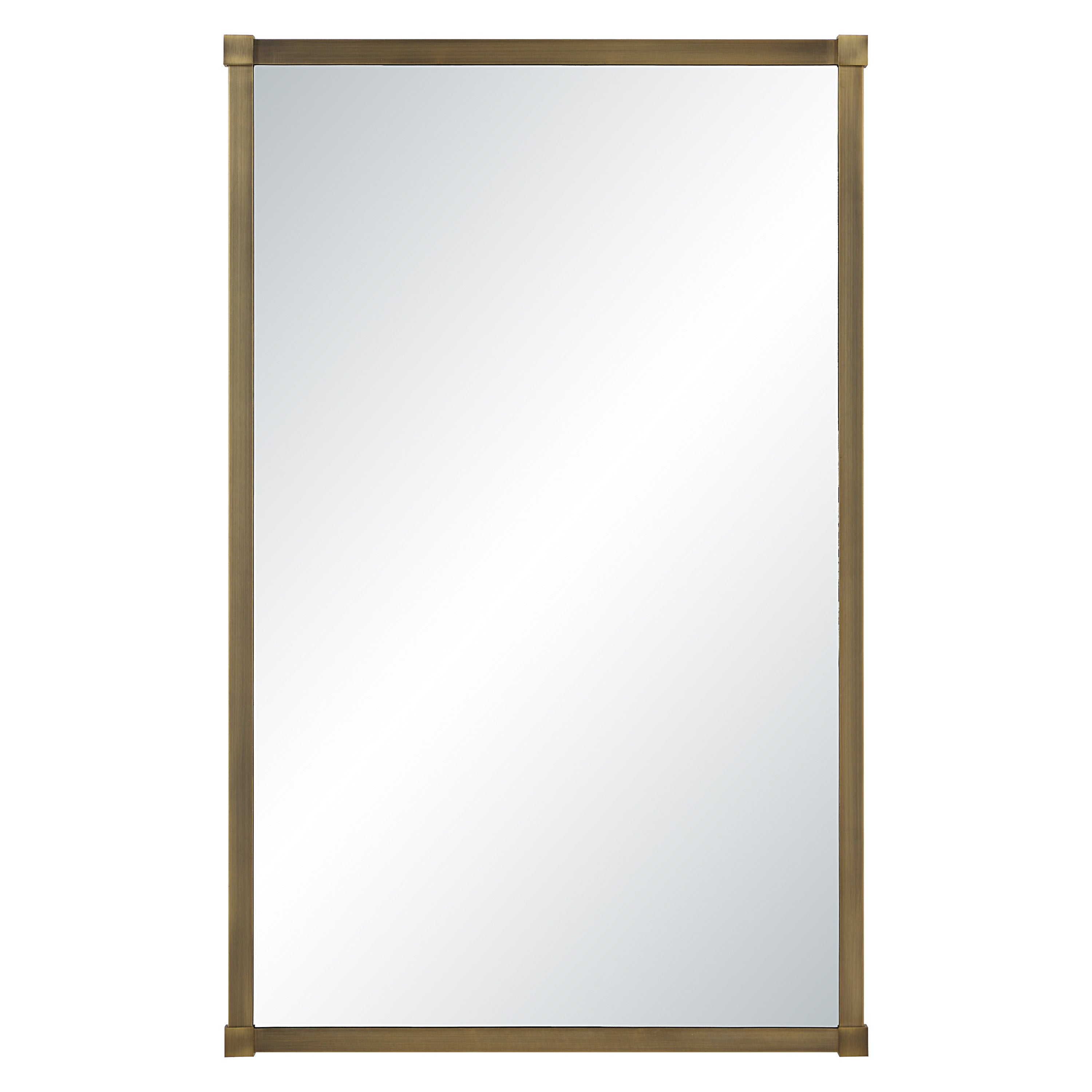 Khaya 35" H x 22" W Wall Mirror, Yellow - Main Image - MT2738