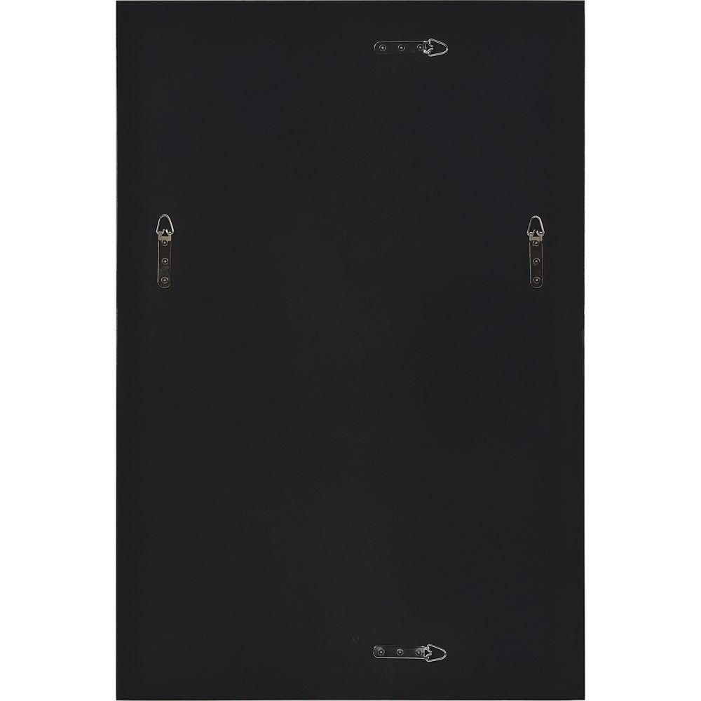 Roderick 35.5" Tall Rectangle Wall Mirror, Grey - Backing Image - MT2453