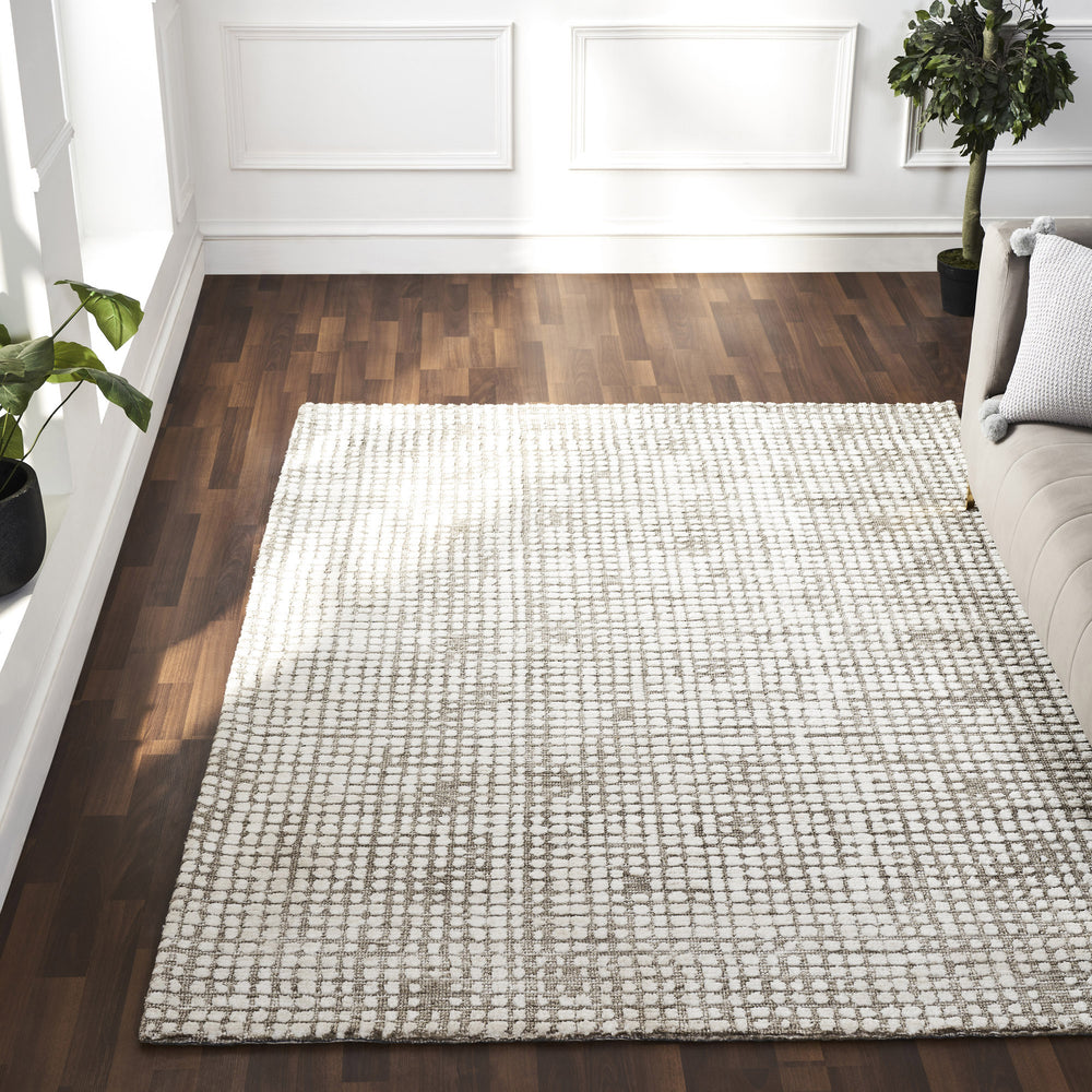 Hazel 8x 10 Power loomed Indoor Rug, Taupe - Lifestyle Image - RHAZ-10262-810