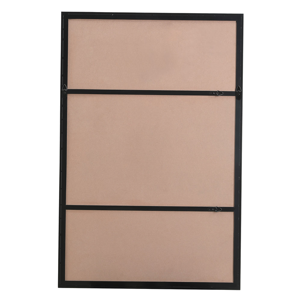 Annalise 45" Tall Rectangle Wall Mirror, Black - Backing Image - MT2536